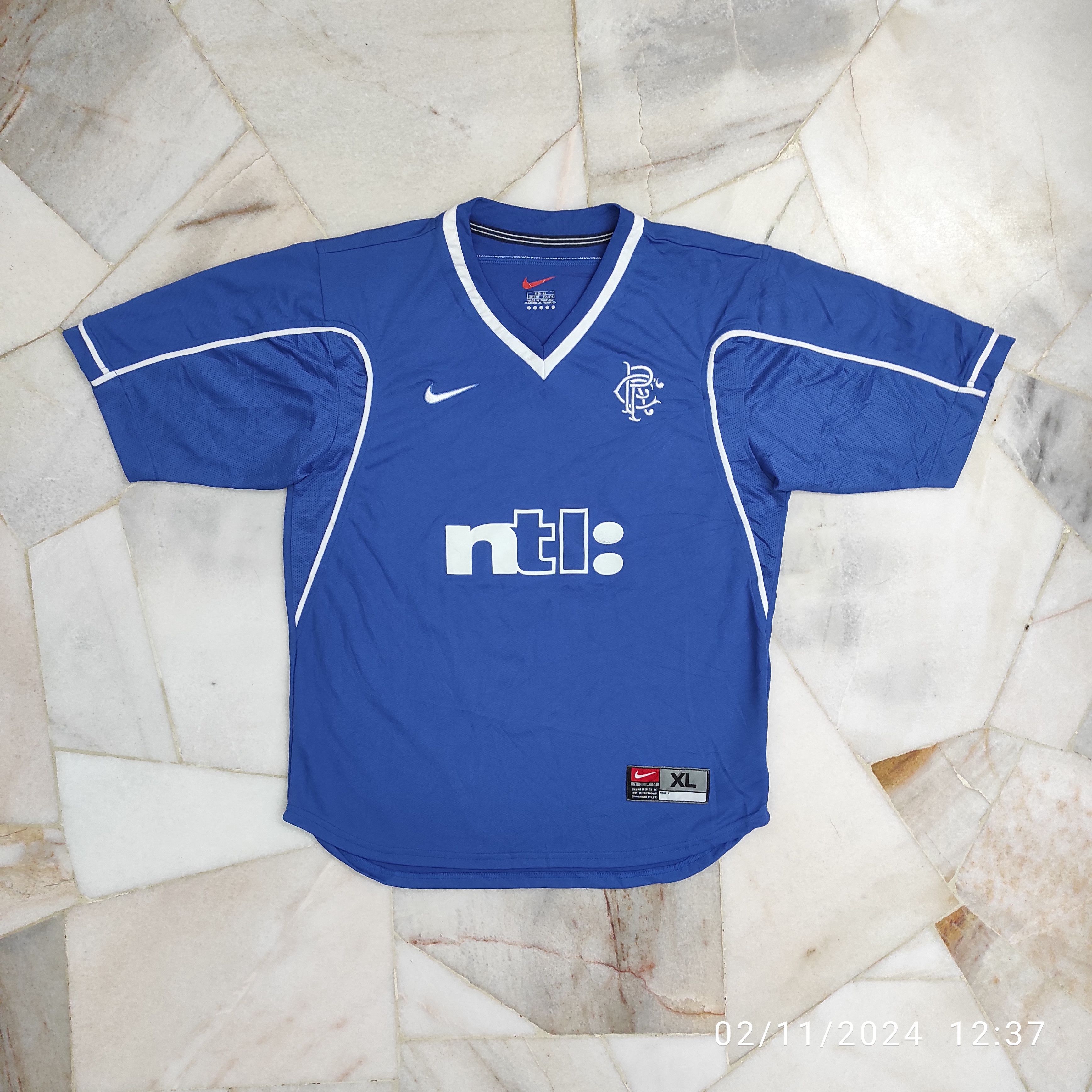 Nike Glasgow Rangers FC 1999-01 Soccer Home jersey