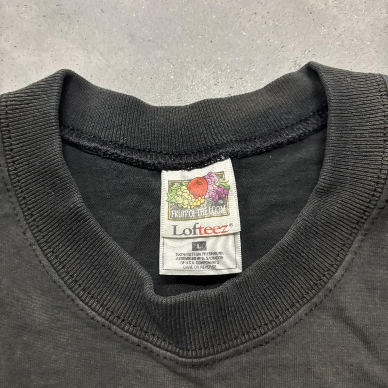 Japanese Brand × Vintage Crazy Vintage 90s Faded Black Streetwear Style Essential Tee! Size US L / EU 52-54 / 3 - 4 Thumbnail