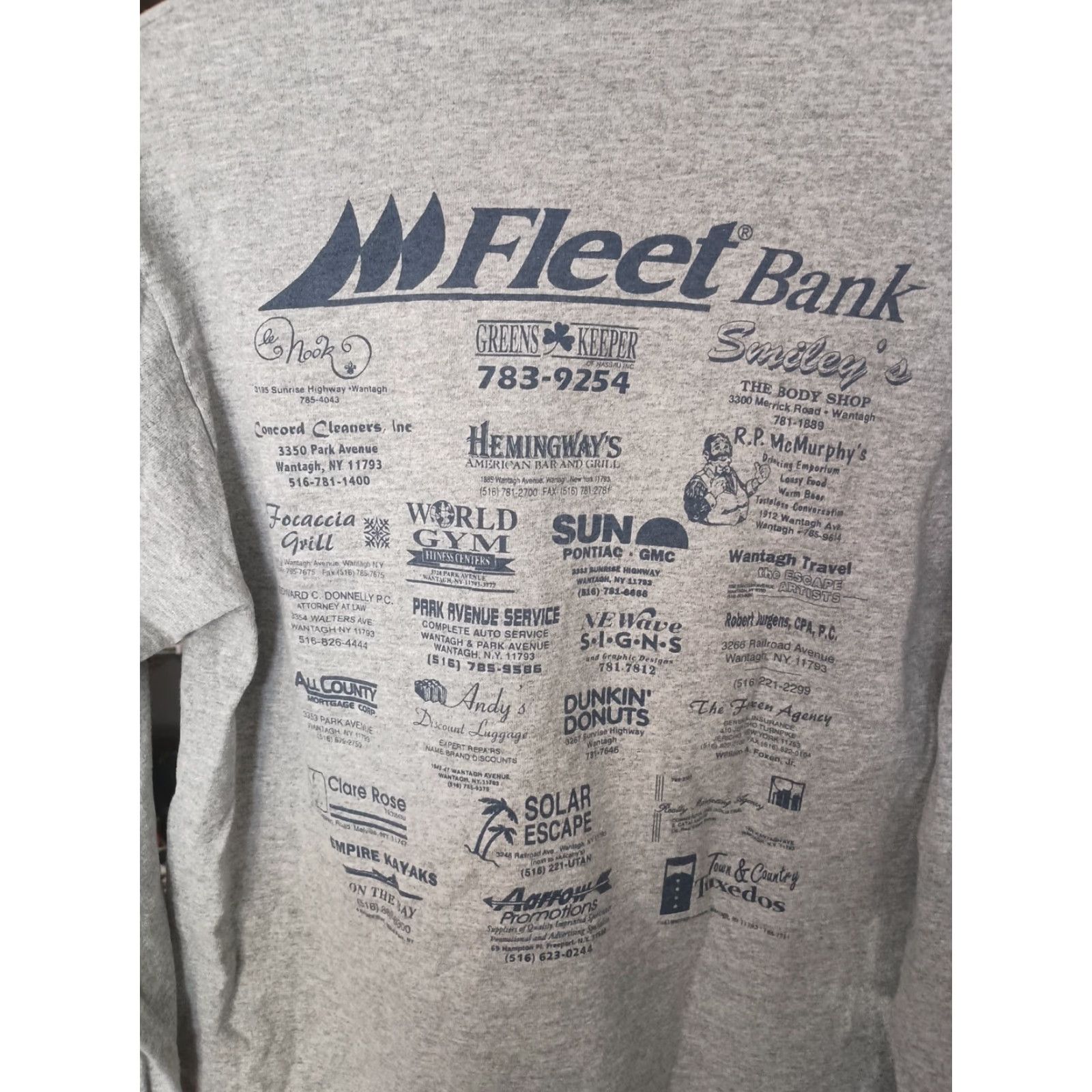 Vintage VINTAGE Made In USA Long Island New York 1990s Long Sleeve Pullover Size M Gray USA Pullover Mens Sweatshirt Long Sleeve M Size US M / EU 48-50 / 2 - 5 Thumbnail