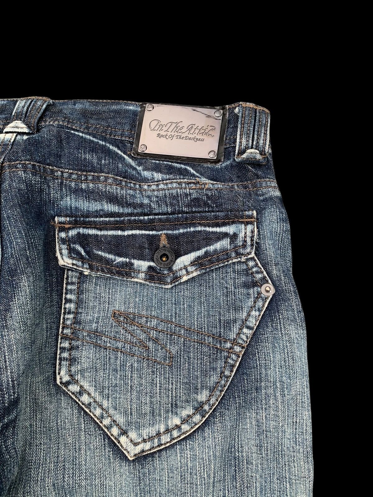 Kapital FLARE💥IN THE ATTIC RUSTY JAPANESE PUNK DISTRESSED DENIM Size US 32 / EU 48 - 11 Thumbnail