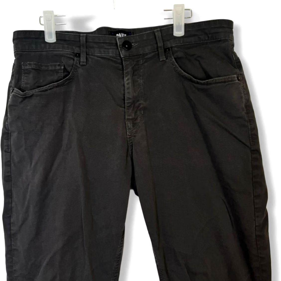 Paige Paige Jeans Mens 33 Grey Slim Straight Denim 5-Pocket Mid-Rise Stretch Casual Date Night Weekend M99 Size US 33 - 3 Thumbnail