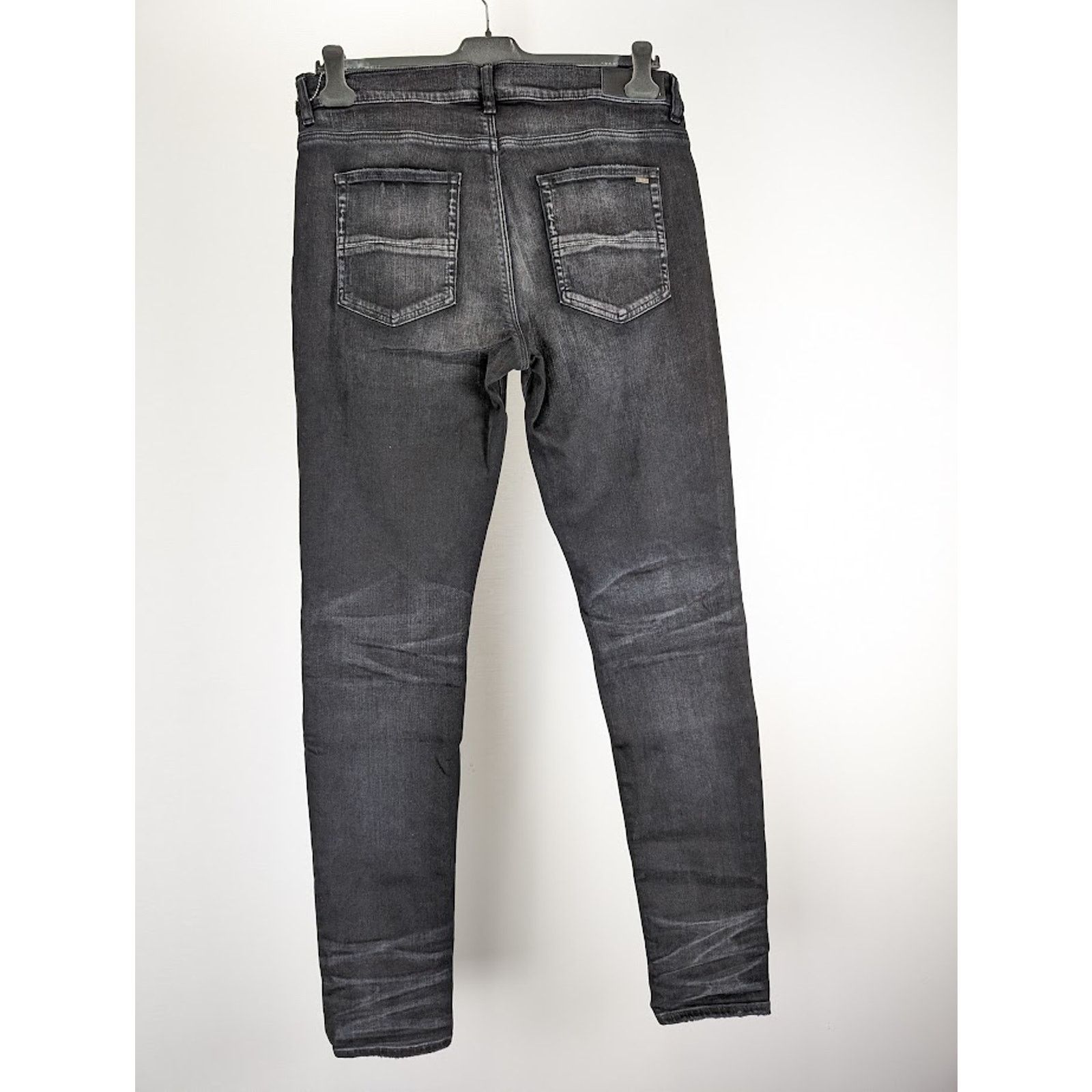 Amiri o1rshd1 Leather Camo MX1 Jeans in Aged Black Size US 29 - 13 Thumbnail