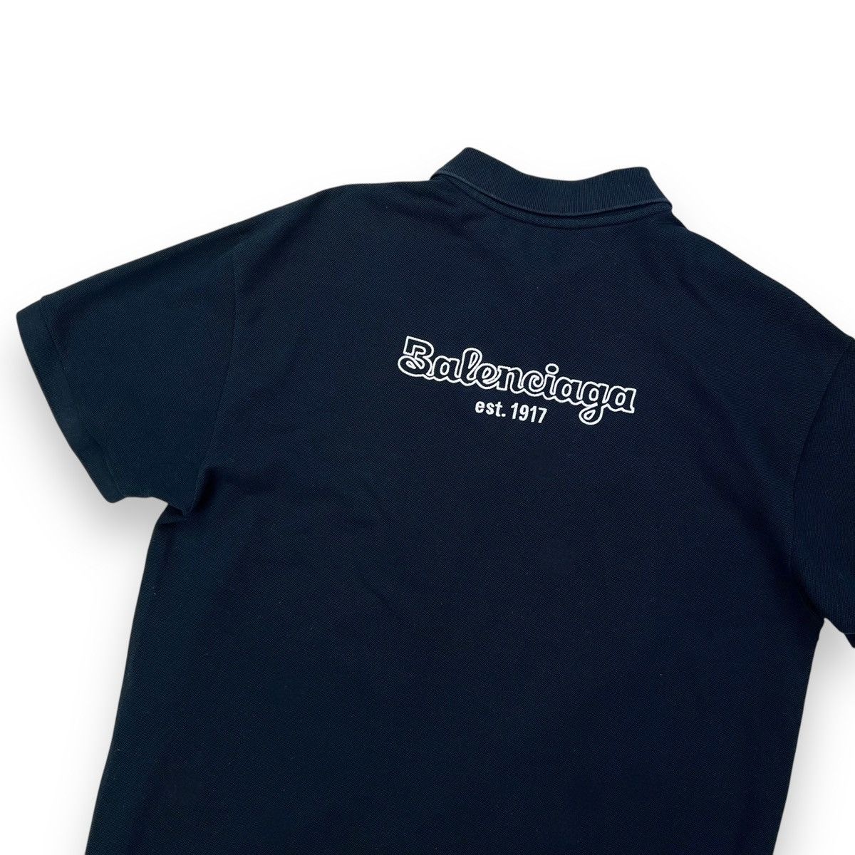 Balenciaga Balenciaga Est. 1917 Navy Polo Shirt Size US M / EU 48-50 / 2 - 1 Thumbnail