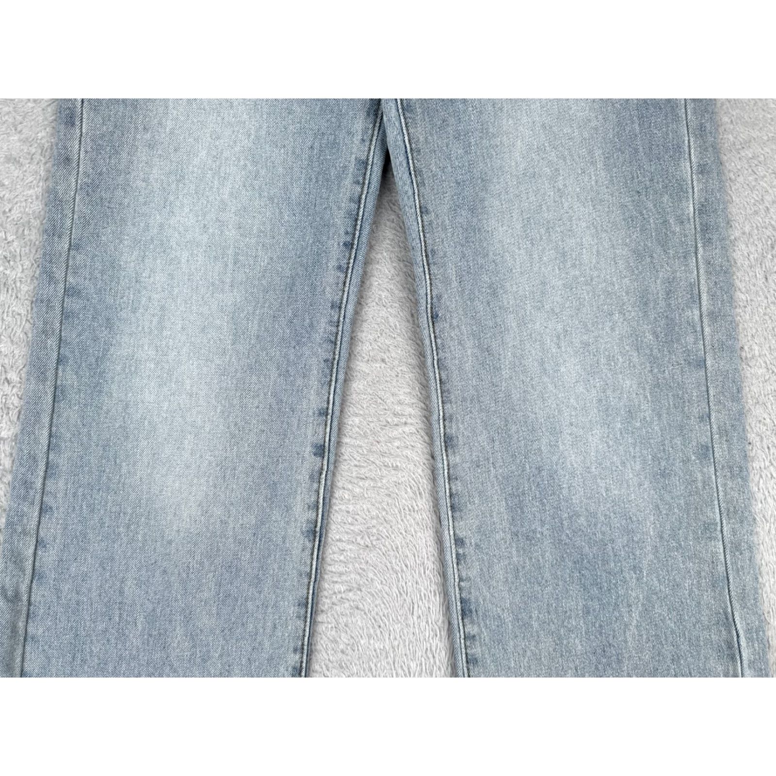Vintage ThatsSoFetch Jeans Denim Wide-Leg 26x30 Light Wash Blue 5-Pocket Low Rise Retro Womens Size 26" / US 2 / IT 38 - 3 Thumbnail