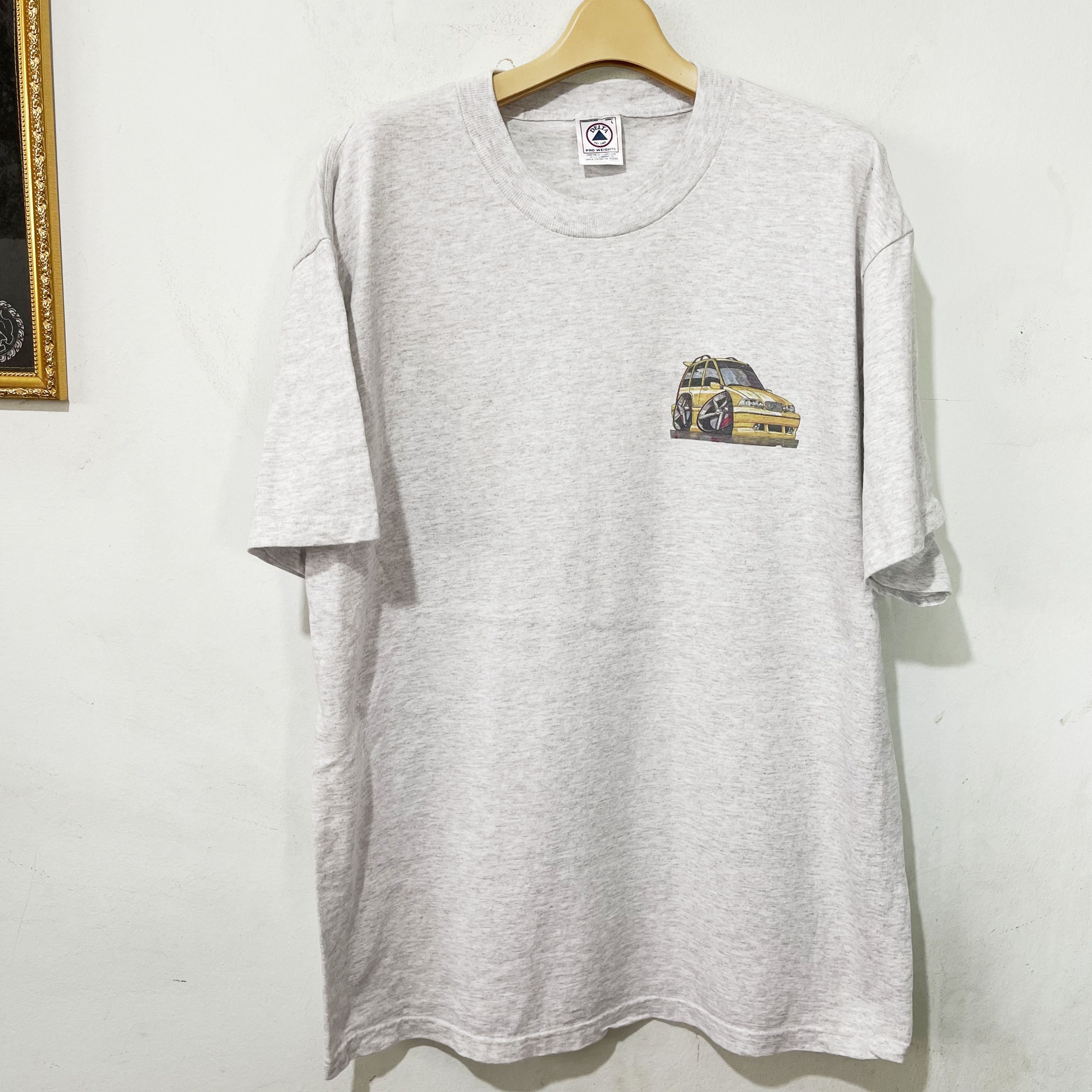 Vintage Vintage 2000s Yellow Racing Car Shirt Size US L / EU 52-54 / 3 - 3 Thumbnail