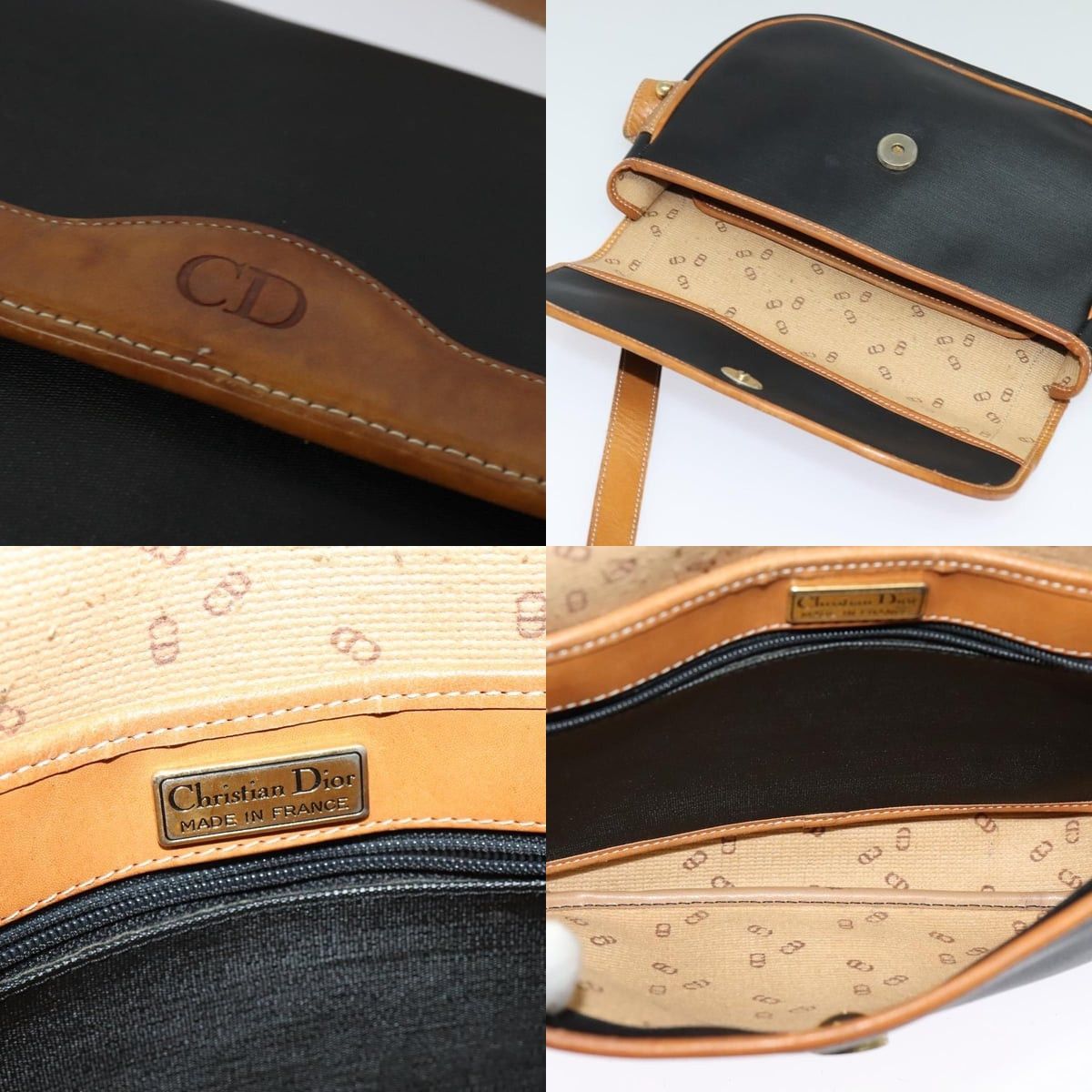 Dior DIOR Shoulder Bag Leather Black Gold Size ONE SIZE - 11 Thumbnail