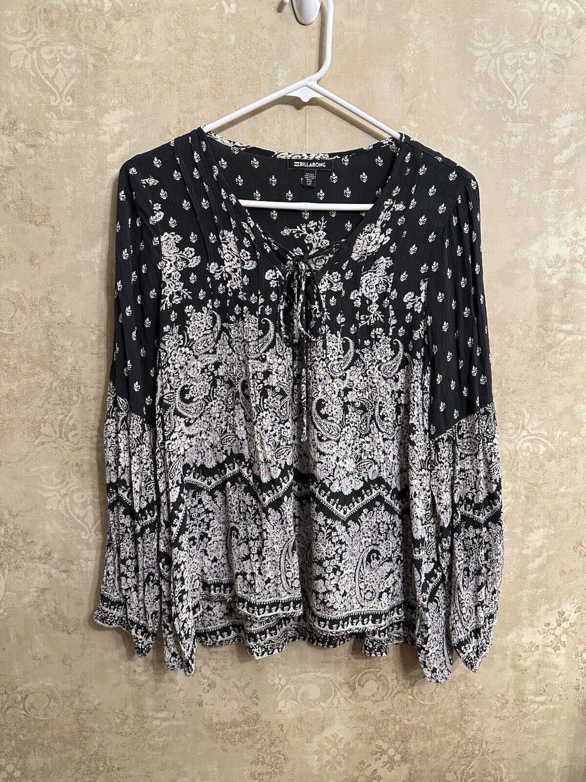 Billabong Billabong Womens Floral Button Front Blouse Size S/P Size S / US 4 / IT 40 - 1 Thumbnail
