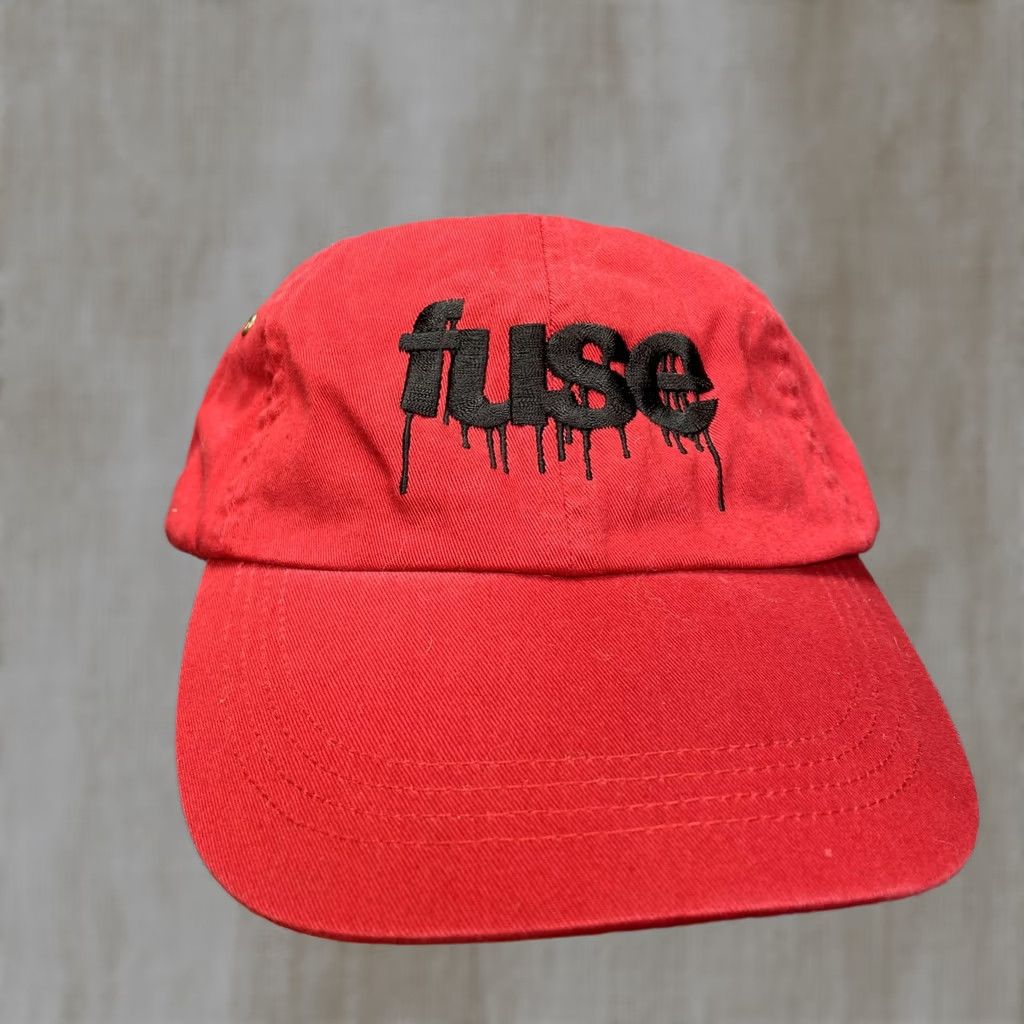 Logo 7 Fuse TV Hat Cap Strap Back Red Twill Drip Logo Music TV One Size Embroidered Mens Baseball Cap Adjustable Summer Casual Size ONE SIZE - 1 Thumbnail