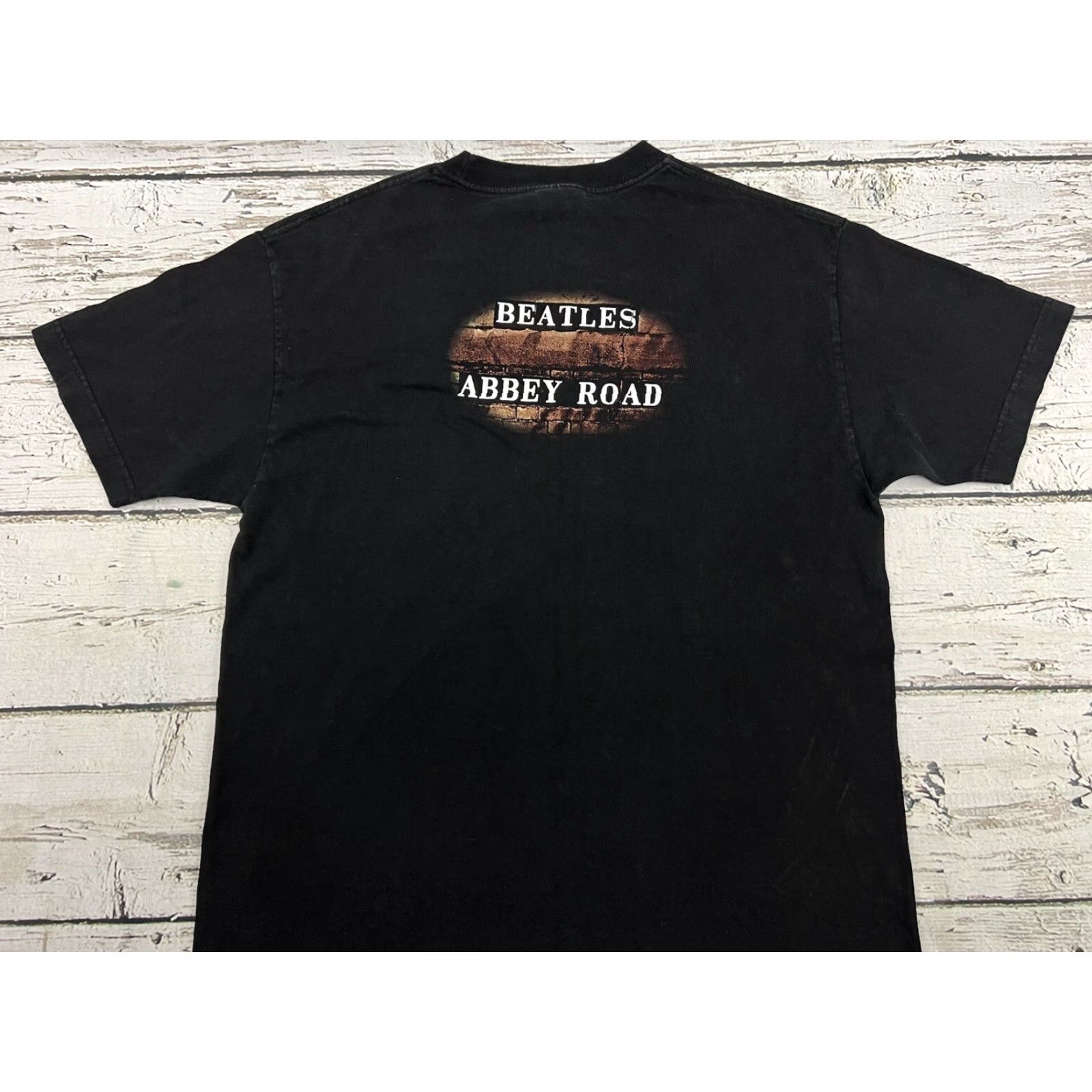 Beatles Abbey Road T-Shirt For Men - Black Silhouette Graphic Tee, 100% Cotton - View #9