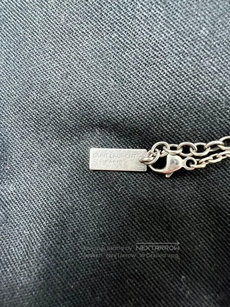 Saint Laurent Paris Saint Laurent Paris Crystal Cross Necklace Size ONE SIZE - 4 Thumbnail