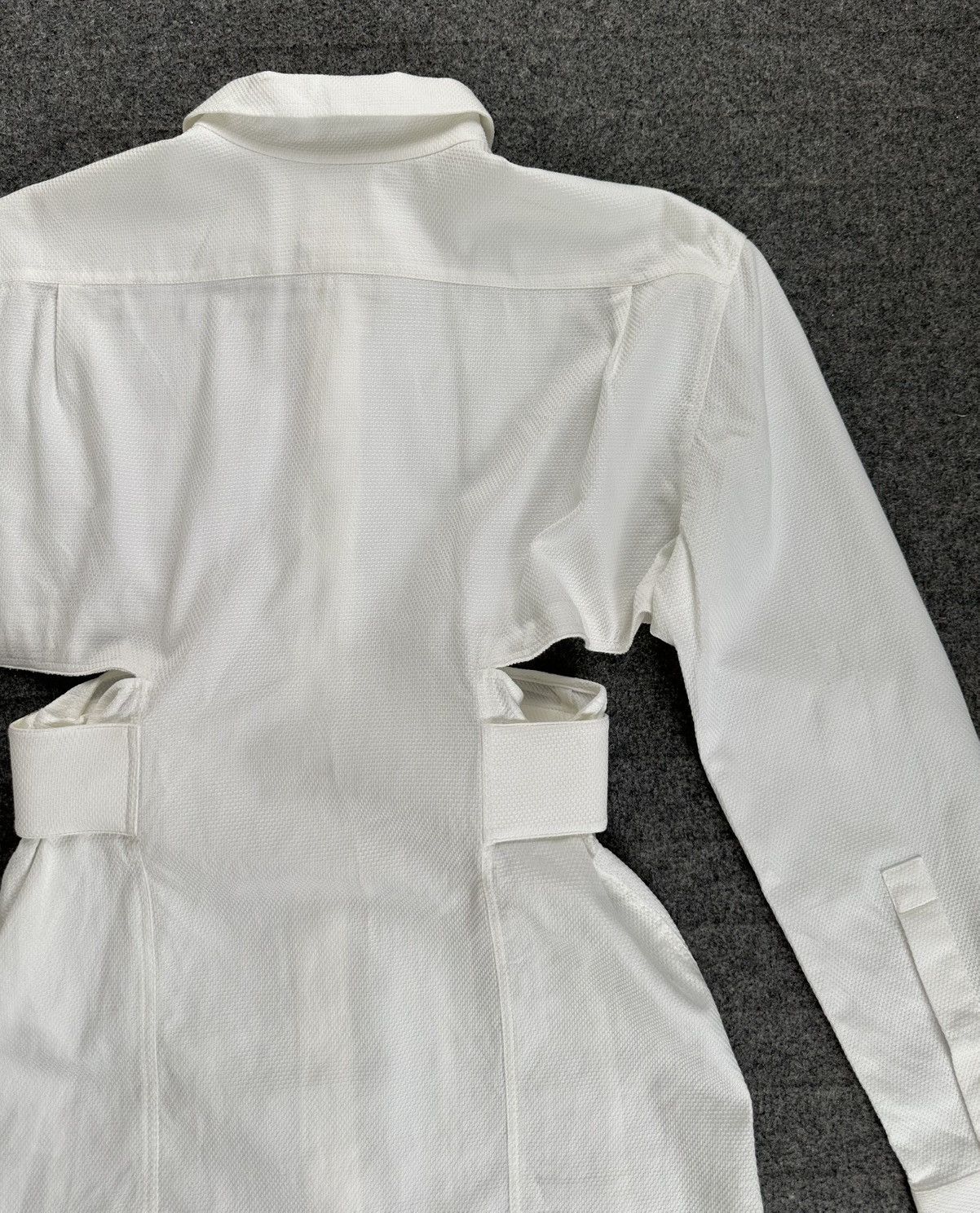 Givenchy Givenchy - Cut Out Slim - Button Down Shirt - Pearl White Size XXS / US 00 / IT 34 - 12 Thumbnail