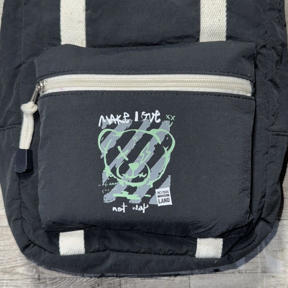 Other Make Love Not War, Emo Bear, Medium Size Backpack Size ONE SIZE - 9 Thumbnail