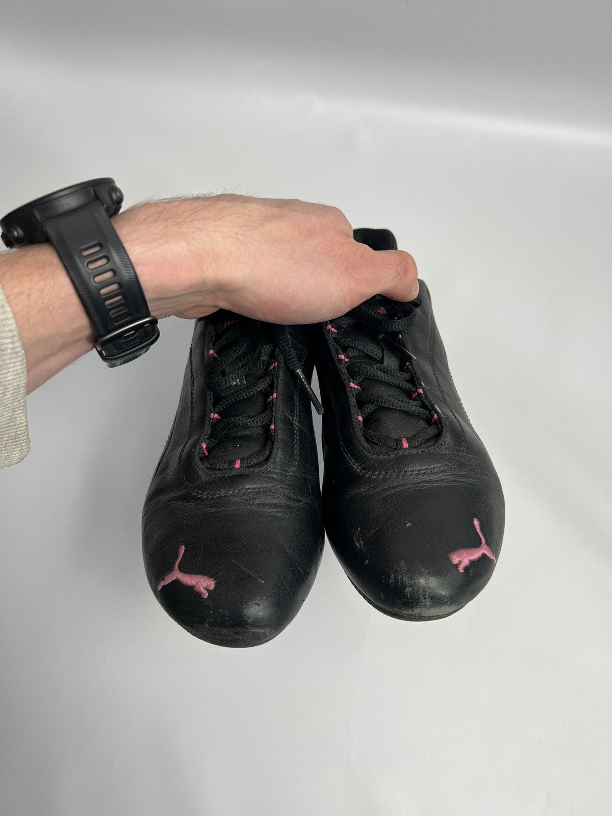 Puma Puma Structure Cat Low Trainers – Black Leather / Vintage Size US 8 / IT 38 - 7 Thumbnail