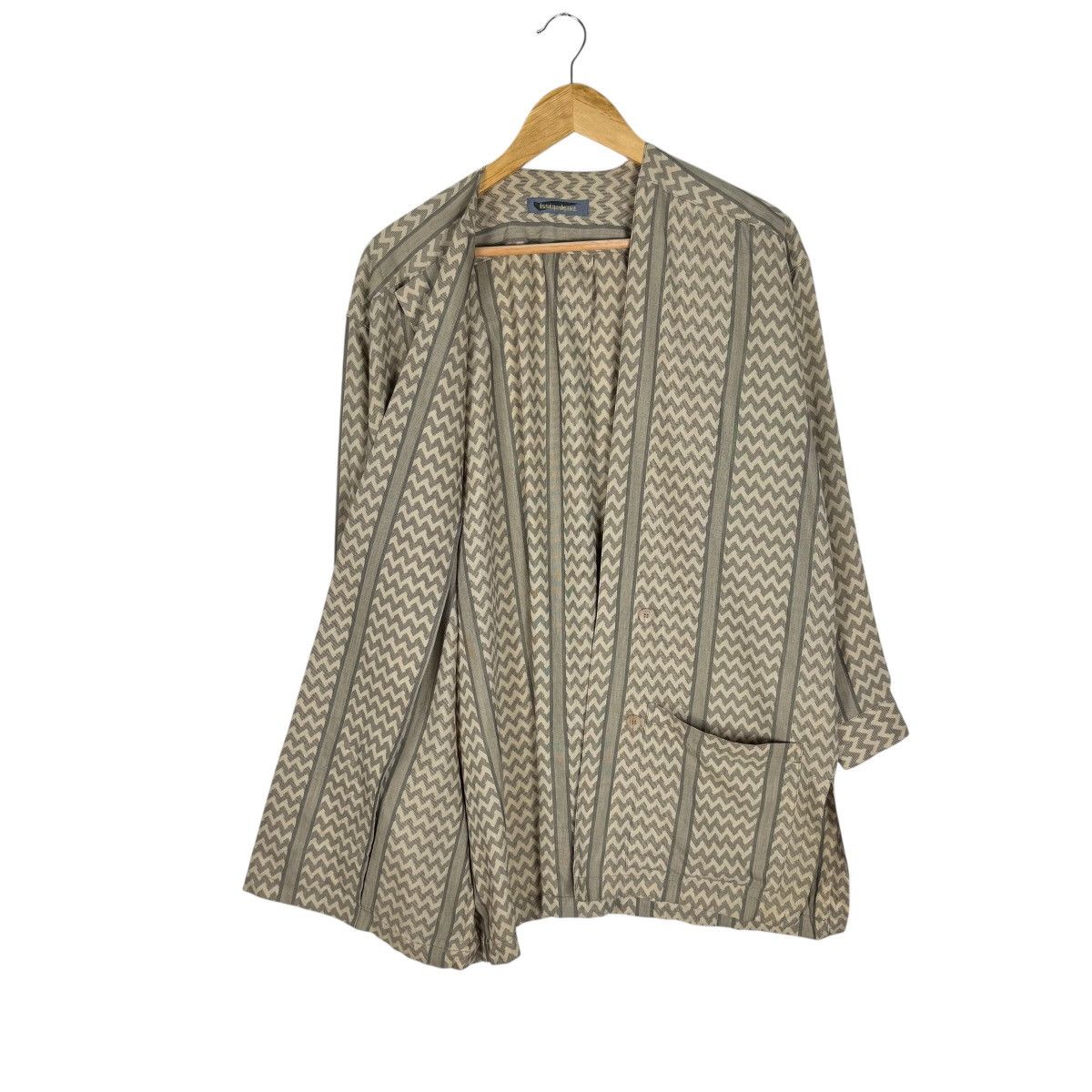 Issey Miyake 🌟80s ISSEY MIYAKE STRIPED WOMEN CARDIGAN Size M / US 6-8 / IT 42-44 - 8 Thumbnail