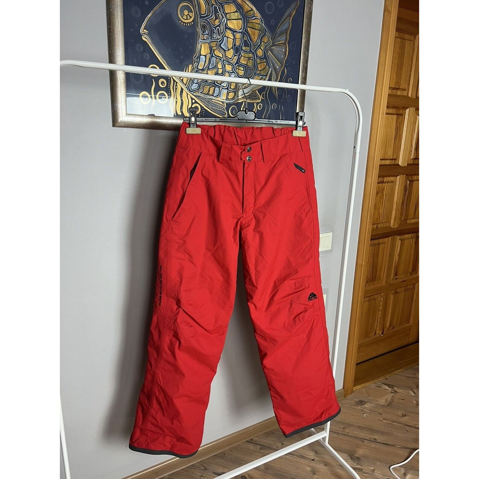 Nike ACG MINT! Nike ACG Men`s Red Winter Insulated Ski Snow Pants Siz Size US 30 / EU 46 - 4 Thumbnail