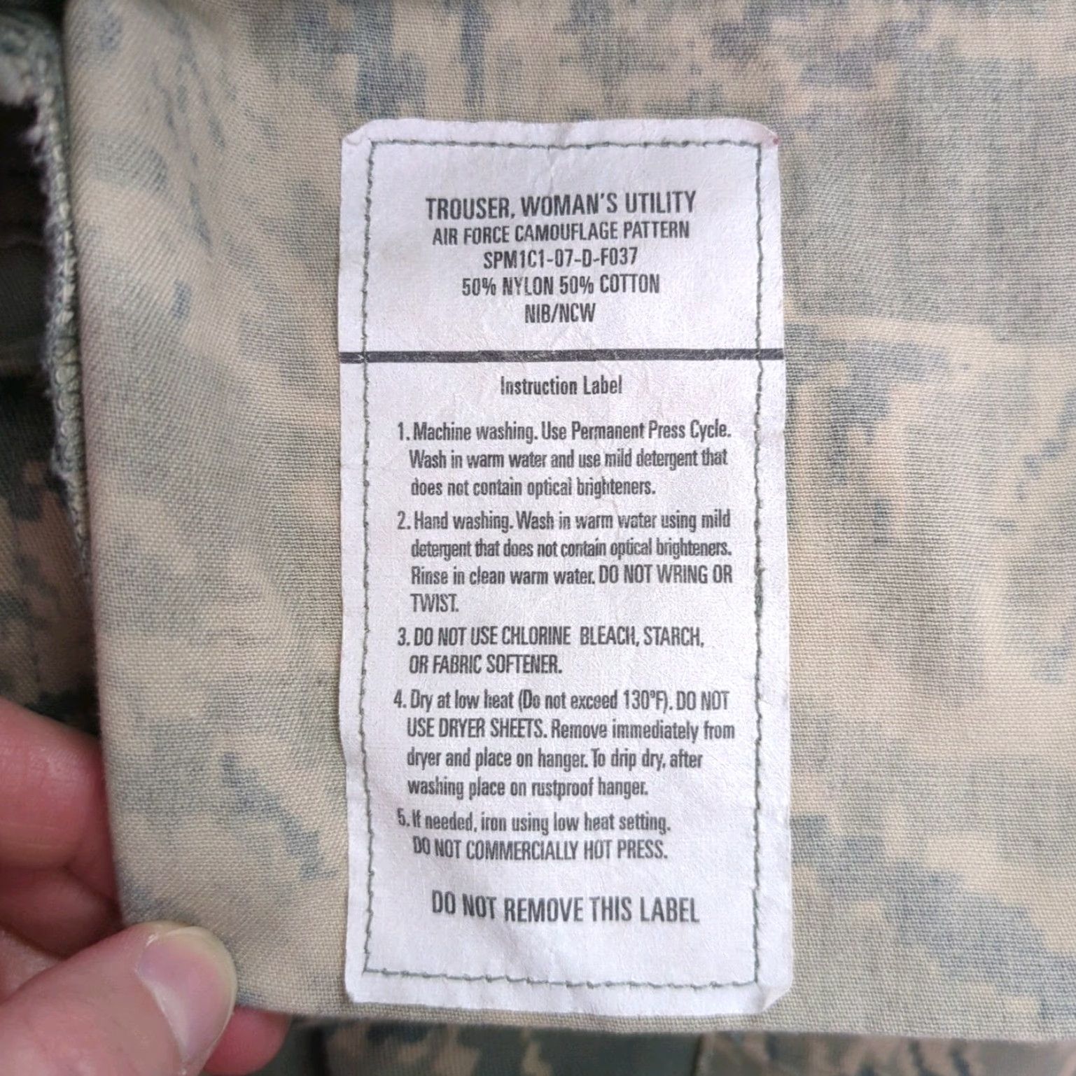 Vintage VINTAGE U.S. Air Force Womens Pants Trouser Utility Cargo Camouflage Green Tan Short 10S Size 32" / US 10 / IT 46 - 3 Thumbnail