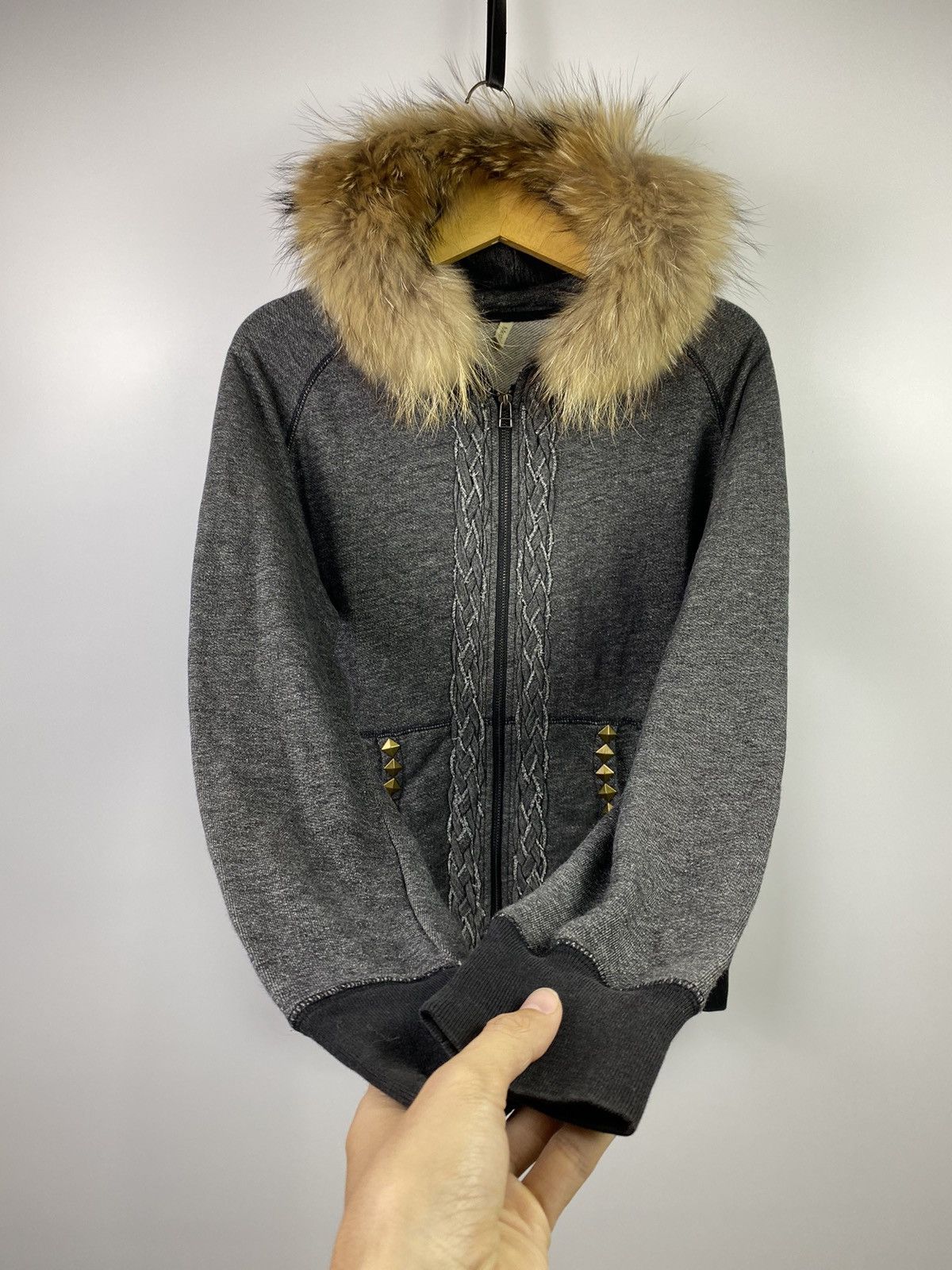 If Six Was Nine × Japanese Brand × Le Grande Bleu (L.G.B.) Fur hoodie studded japan ifsix lgb style Size US M / EU 48-50 / 2 - 1 Thumbnail