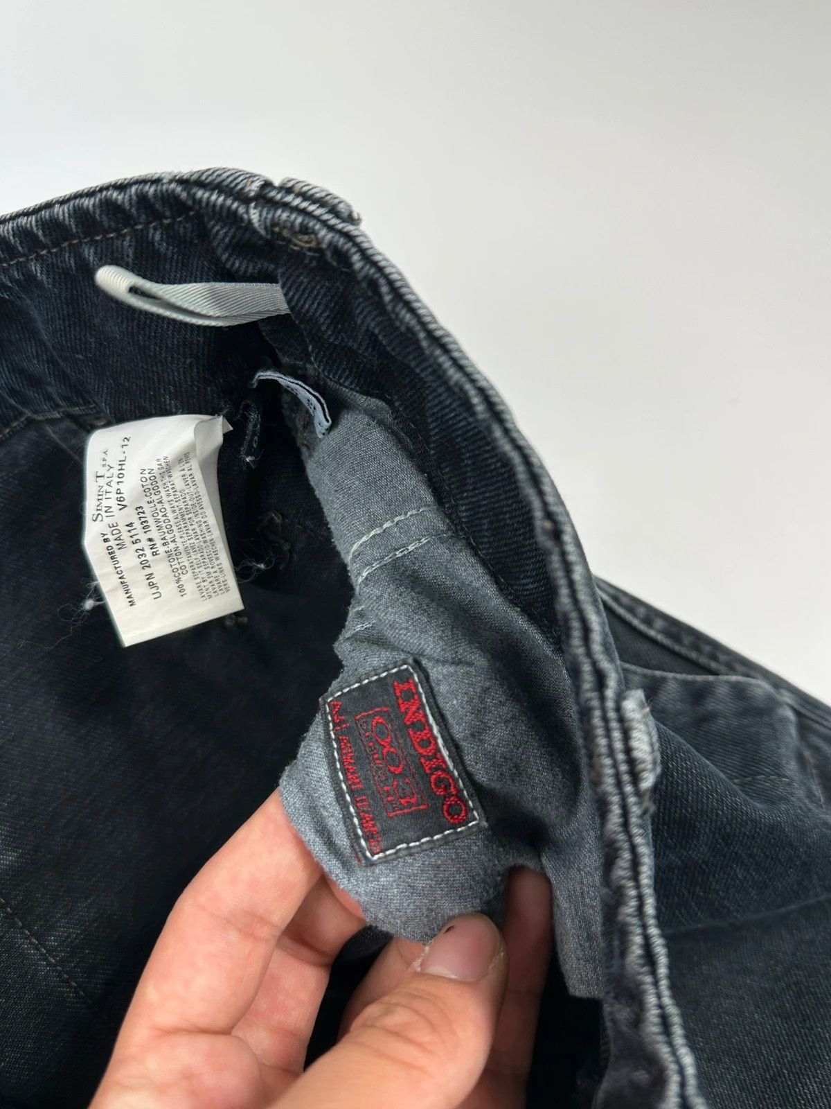 Armani Armani Jeans 00’s Black Indigo Carpenter Wide Legs Jeans Size US 32 / EU 48 - 9 Thumbnail