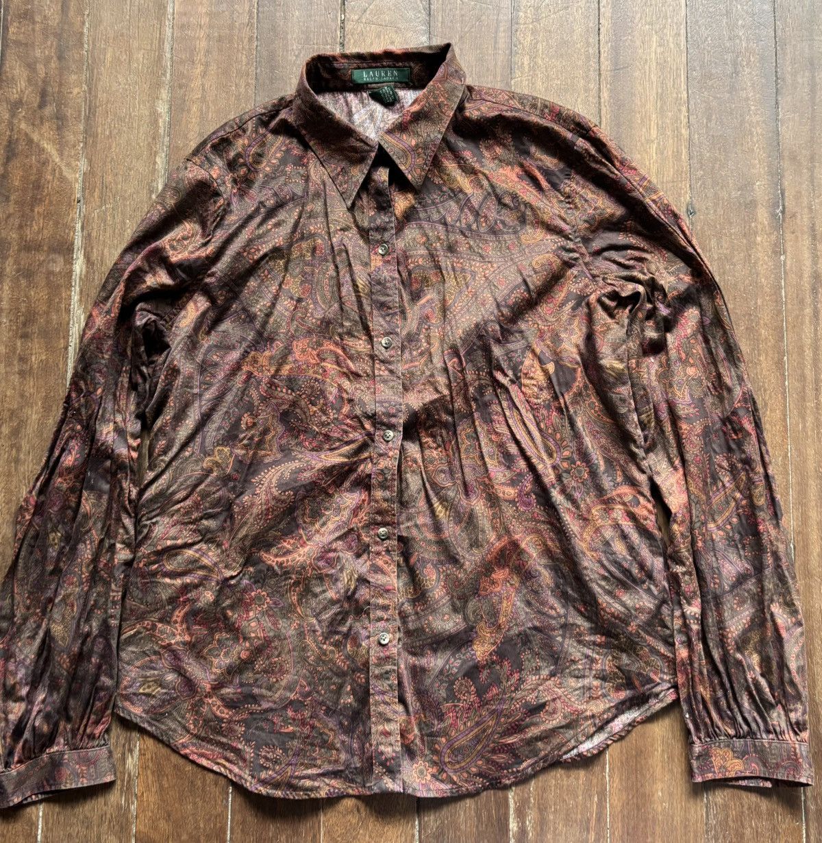 Polo Ralph Lauren Ralph Lauren Paisley Printed Shirt Size L / US 10 / IT 46 - 2 Thumbnail