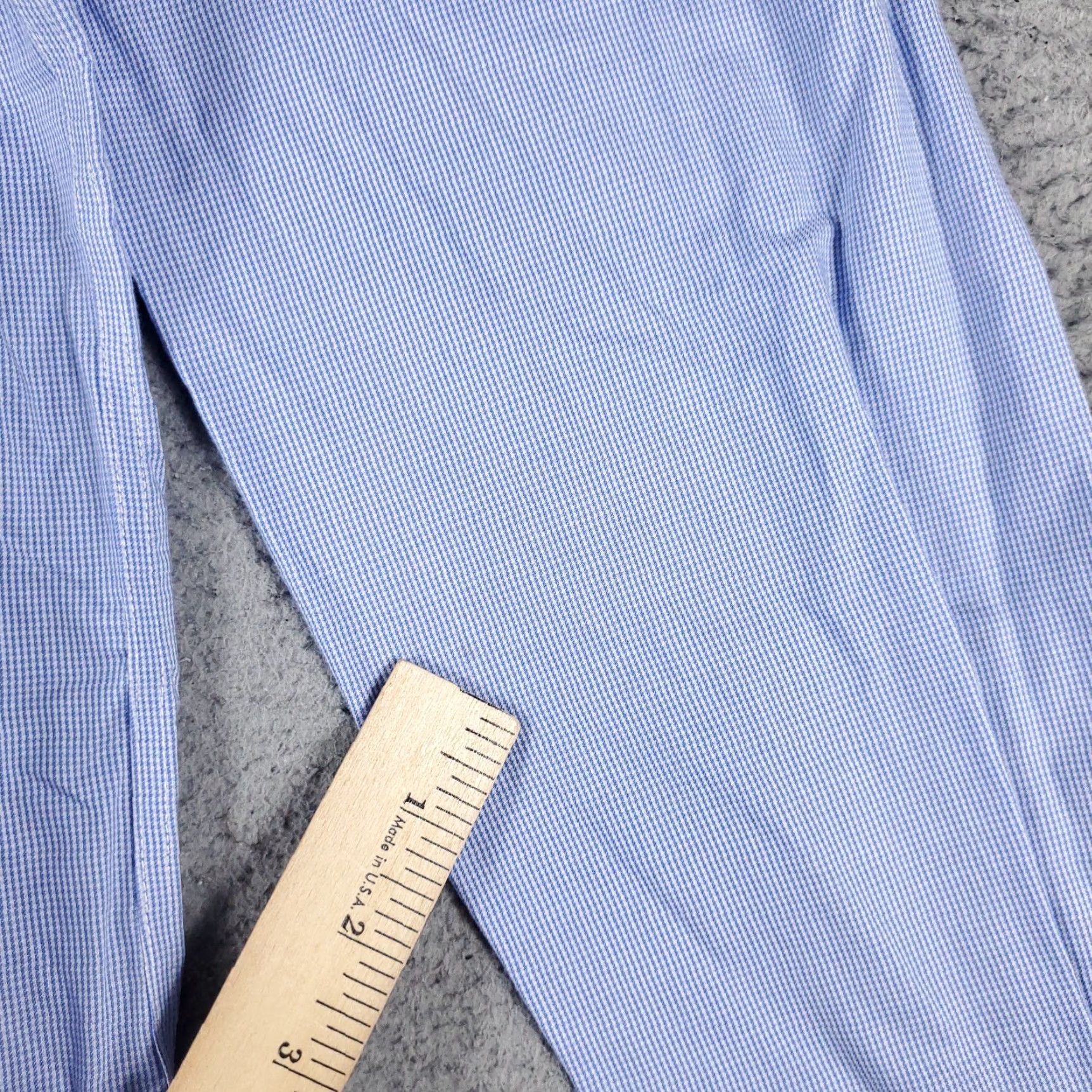Tommy Hilfiger Tommy Hilfiger Blue Dress Shirt Mens 15.5 Long Sleeve Button Up Size 40R - 4 Thumbnail