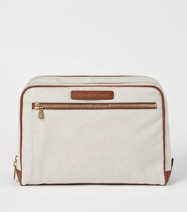 Brunello Cucinelli o1w1db10725 Size:OS/Cotton Linen Bag in Natural/Beige Size ONE SIZE - 1 Thumbnail