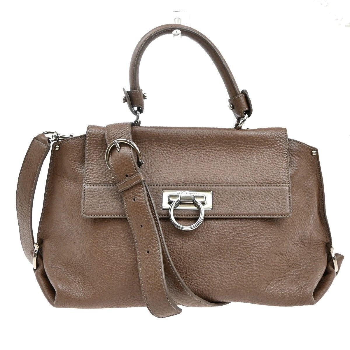 Salvatore Ferragamo Salvatore Ferragamo Sofia Satchel Leather Size ONE SIZE - 1 Thumbnail