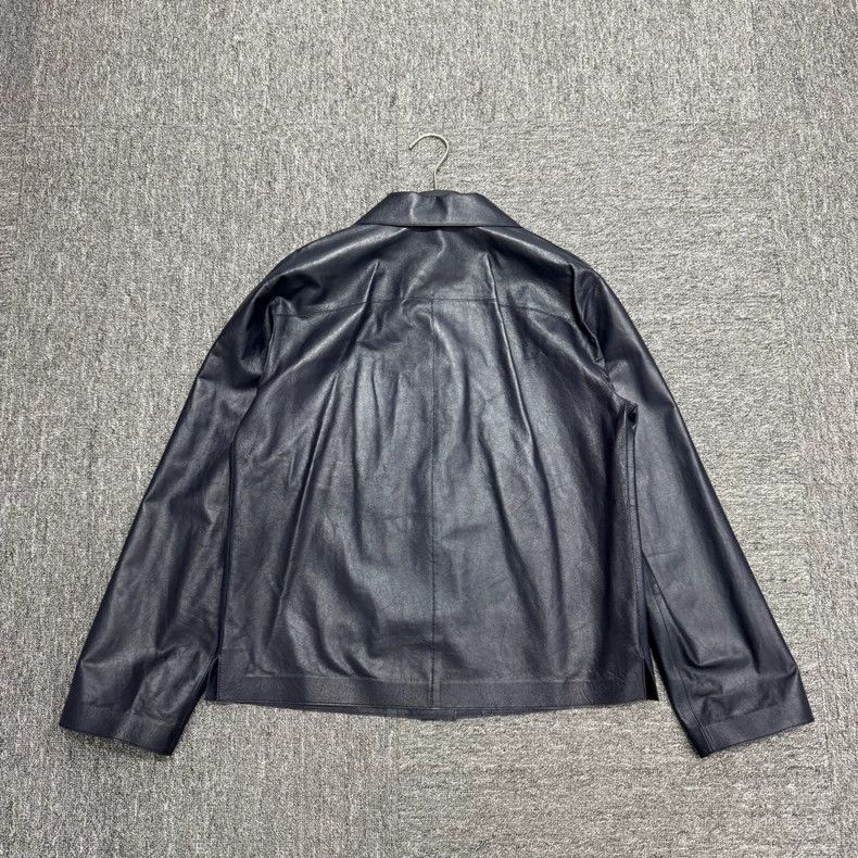 Loewe LOEWE Solid color embossed logo sheepskin jacket Size 4XL / US 24-26 - 5 Thumbnail