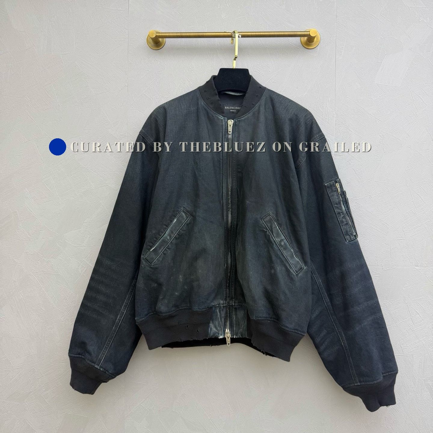 Balenciaga ⚠️RARE⚠️ Balenciaga SS22 Destroyed Bomber Jacket