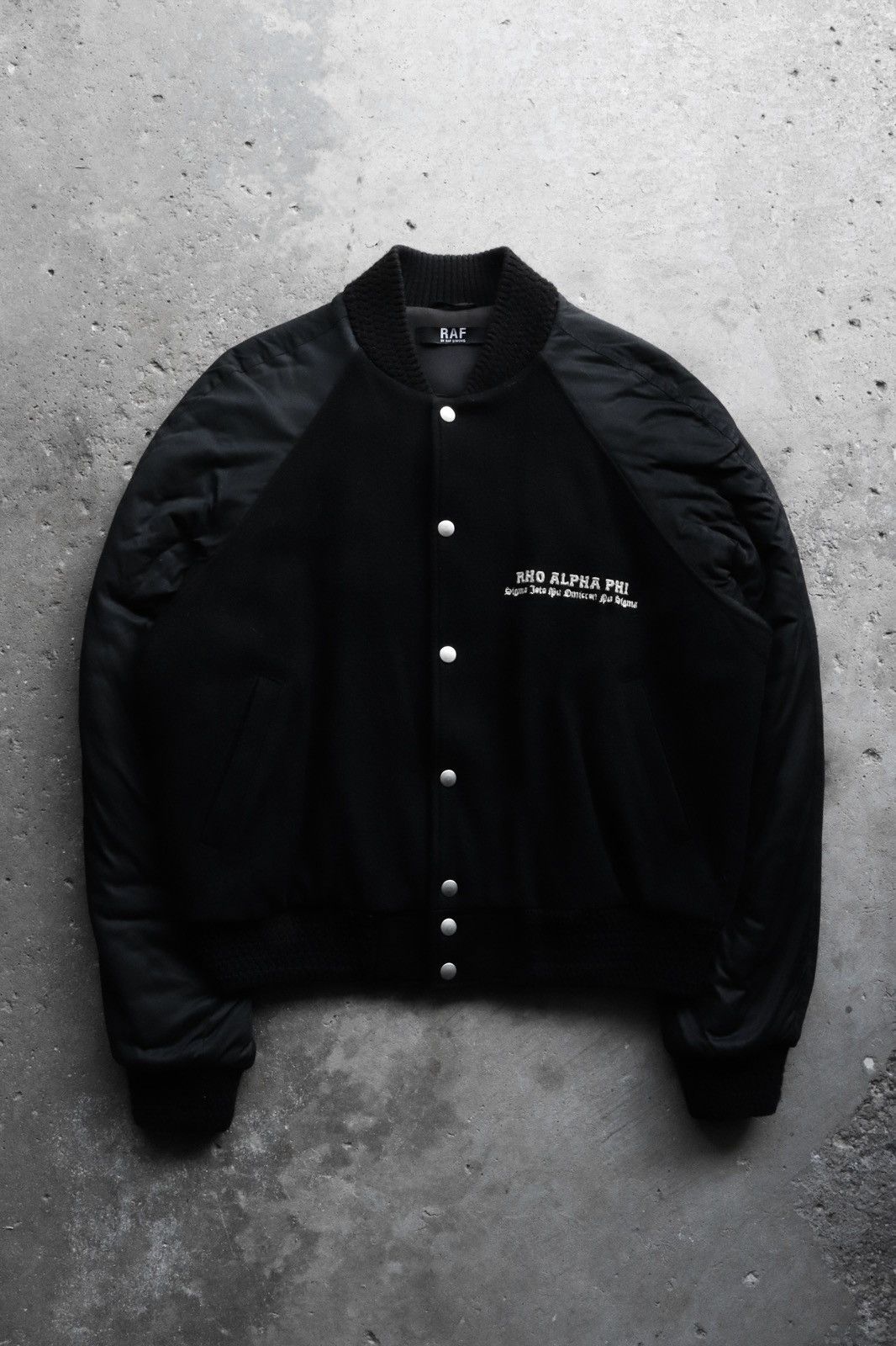 Designer × Raf Simons × Raf by Raf Simons RAF By Raf Simons AW06 “Ashes & Heroes” Varsity Jacket Size US M / EU 48-50 / 2 - 2 Thumbnail