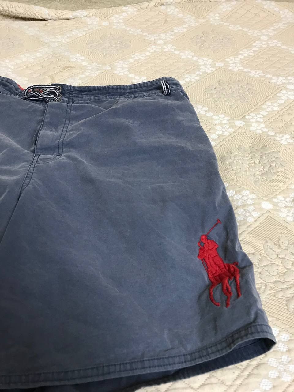 Polo Ralph Lauren 🔥 Vintage Polo Ralph Lauren Faded Swim Shorts Rare Big Pony Size US 34 / EU 50 - 8 Thumbnail
