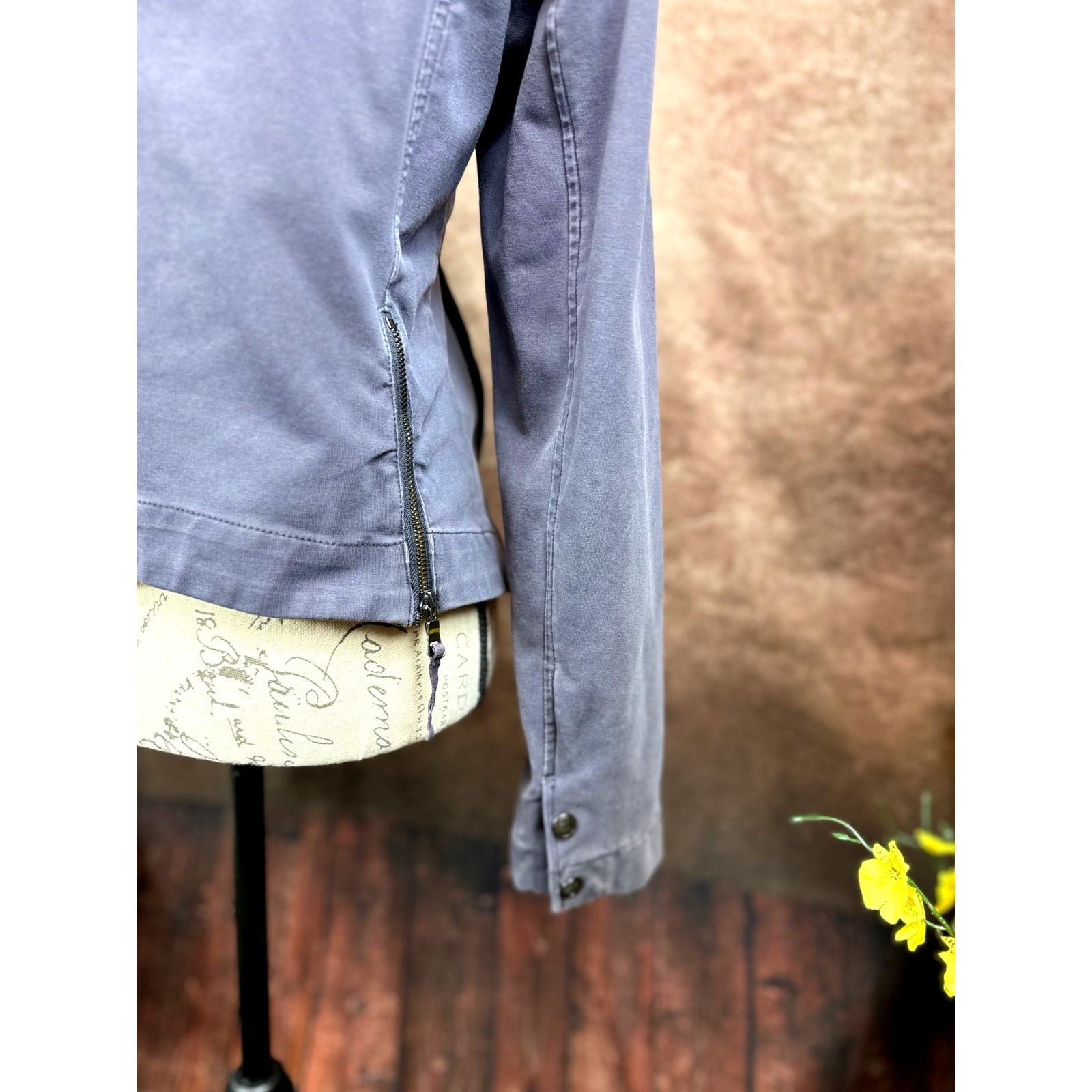 Other Peyton Jensen Moto Jacket with Zippers- Grey - size L Size L / US 10 / IT 46 - 7 Thumbnail