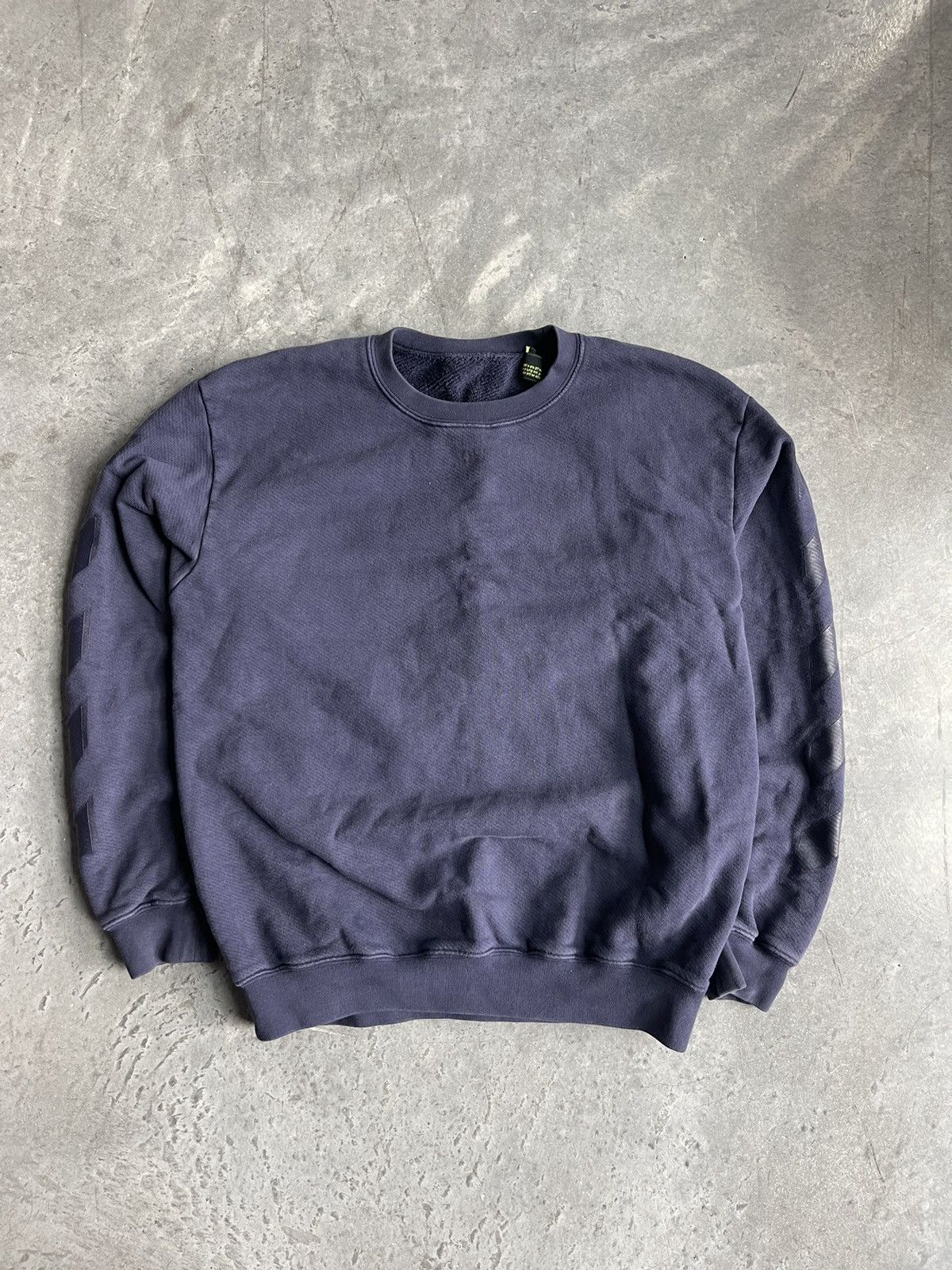 Off-White Off-White Tonal Crewneck Sweatshirt in Navy Size US L / EU 52-54 / 3 - 4 Thumbnail