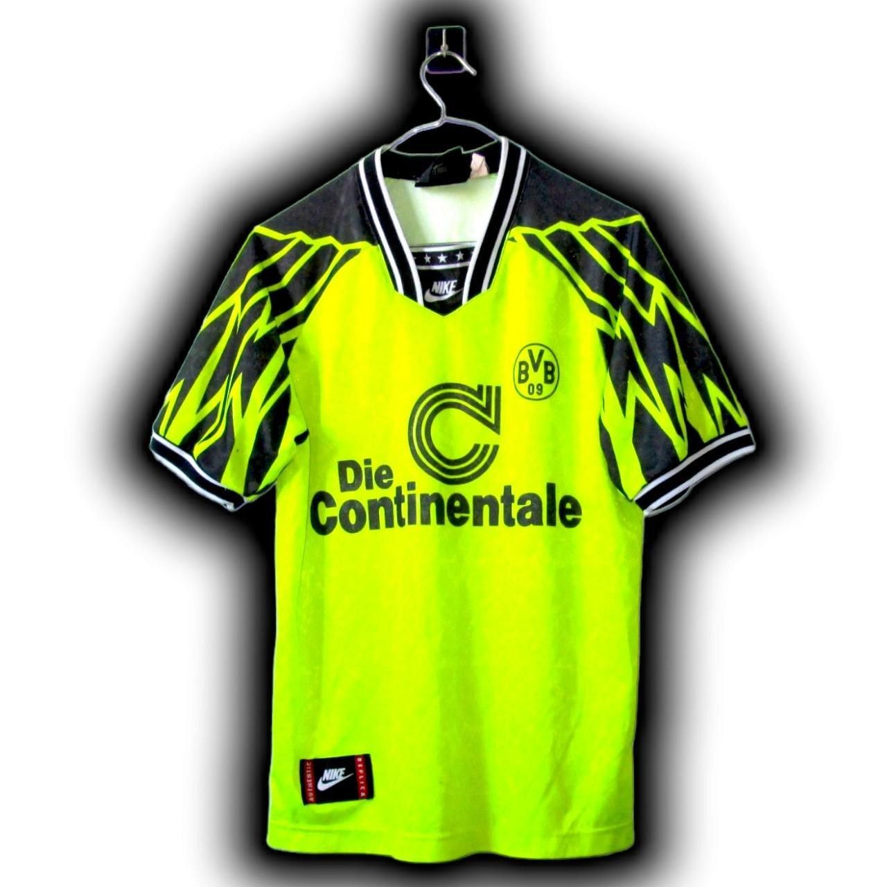 Nike BVB Borussia dortmund Germany 1994 1995 Home Shirt Jersey Size US S / EU 44-46 / 1 - 1 Thumbnail