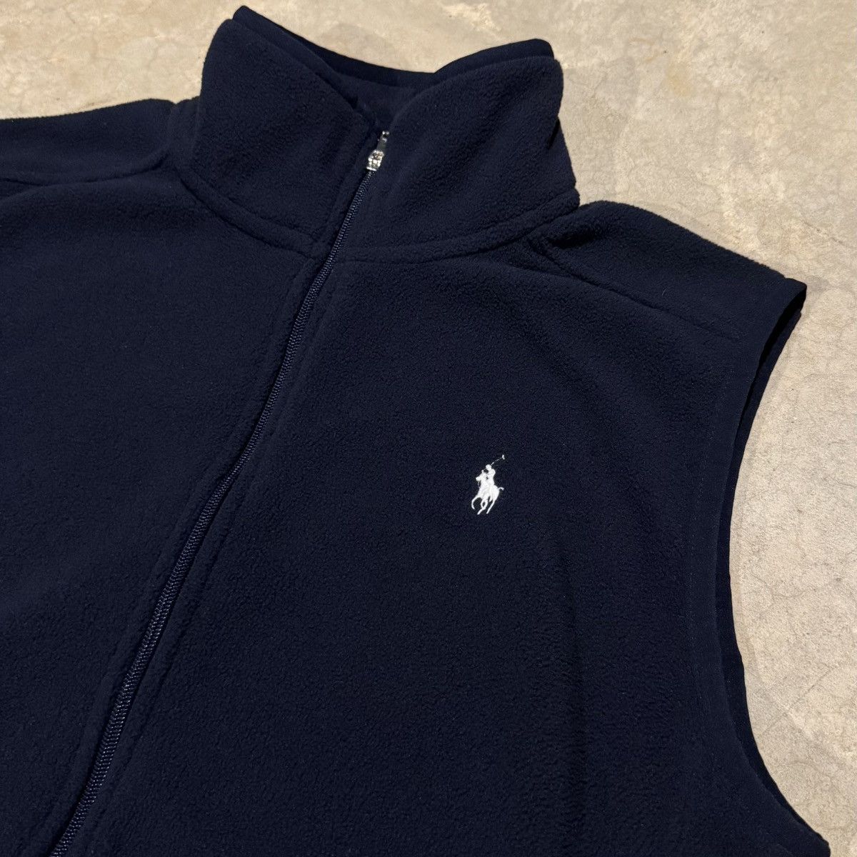 Polo Ralph Lauren Polo Ralph Lauren Pony Logo Lightweight Fleece Zip Up Vest Size US XL / EU 56 / 4 - 3 Thumbnail