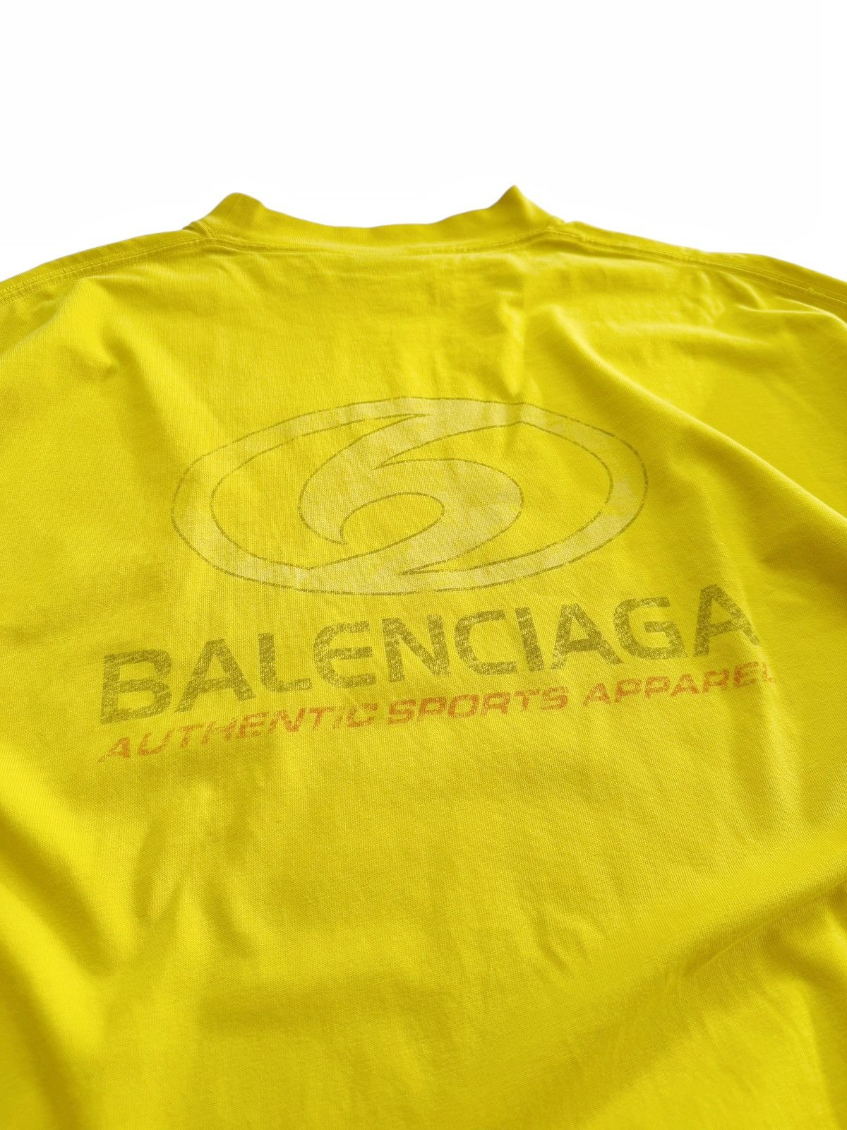 Balenciaga Surfer Athletic Halo Logo Yellow Shirt Size US XL / EU 56 / 4 - 4 Thumbnail