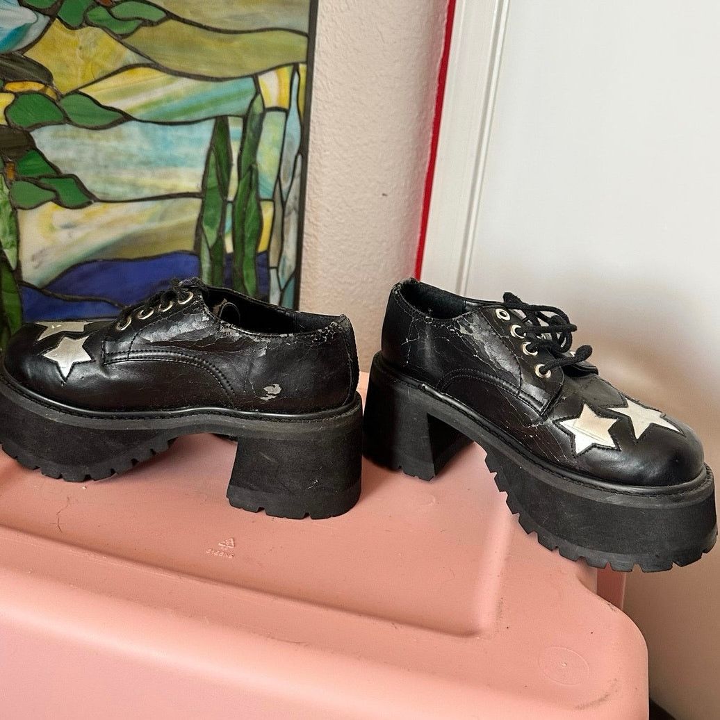 Other morbid threads vintage hot topic loafer platform shoes Size US 6 / IT 36 - 3 Thumbnail
