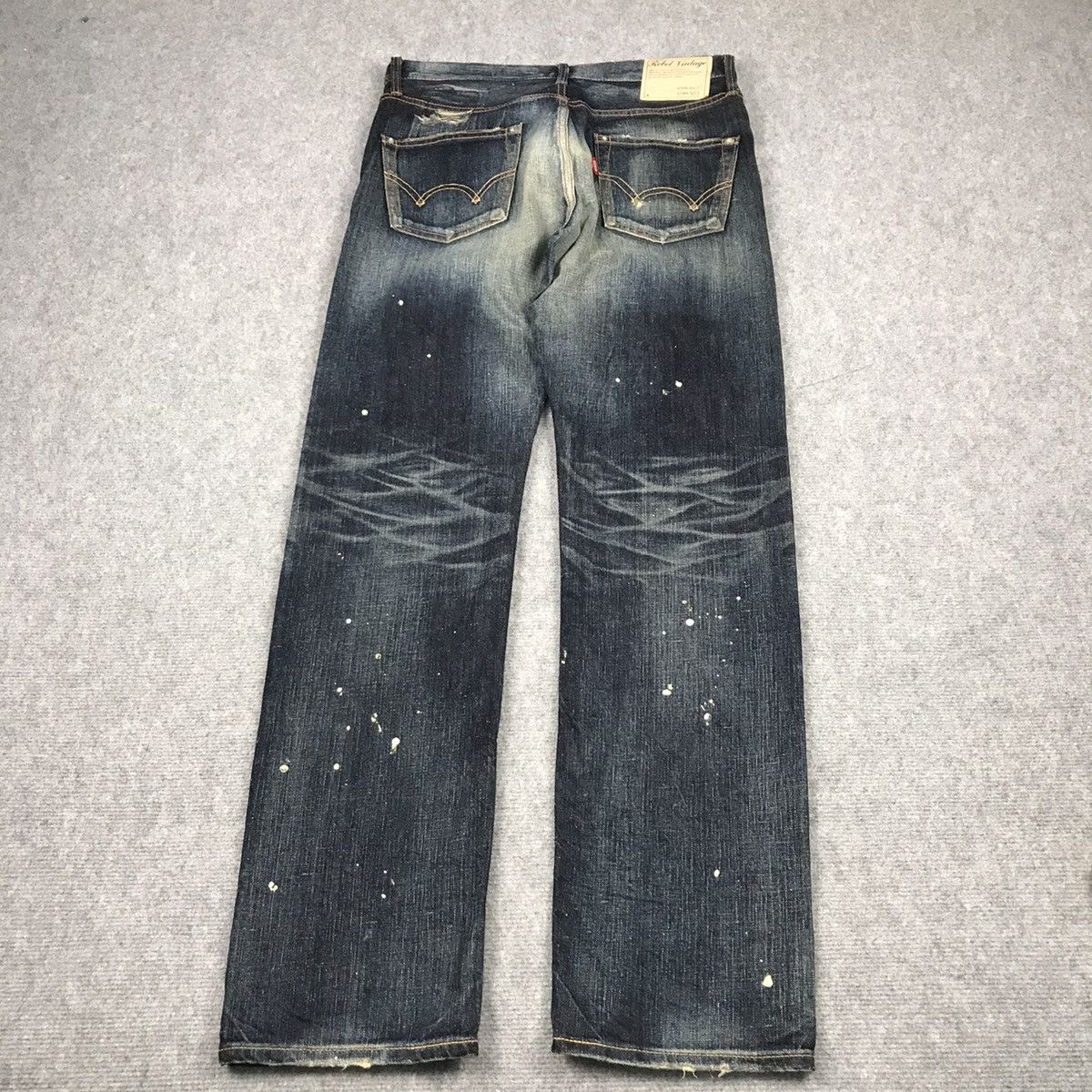 If Six Was Nine × Le Grande Bleu (L.G.B.) RIPPED DISTRESSED PATCHWORK EDWIN JAPANESE DENIM PANTS Size US 30 / EU 46 - 13 Thumbnail
