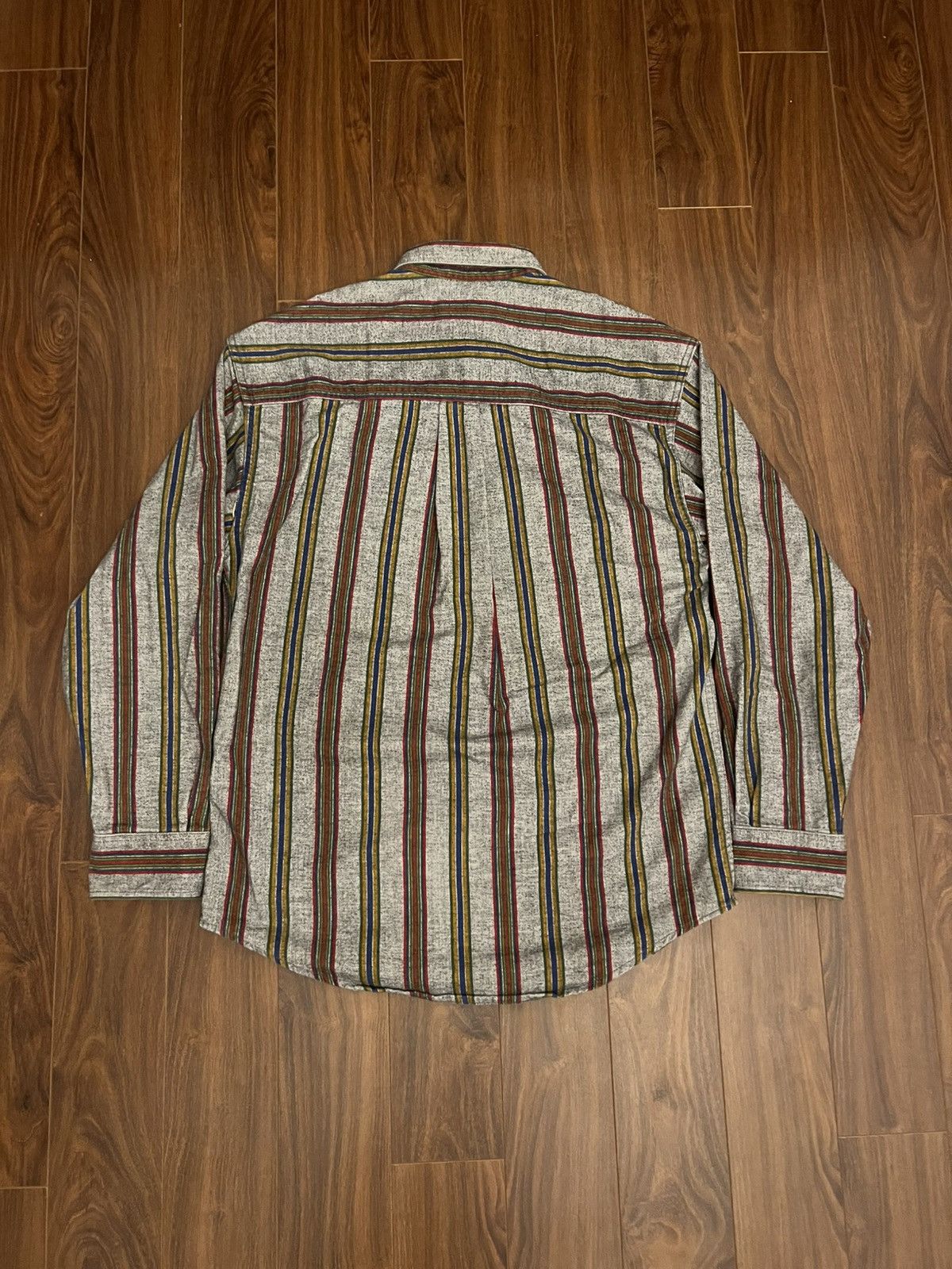 Eddie Bauer Vintage 90s Eddie Bauer Striped Button-Up Overshirt Size US M / EU 48-50 / 2 - 2 Thumbnail