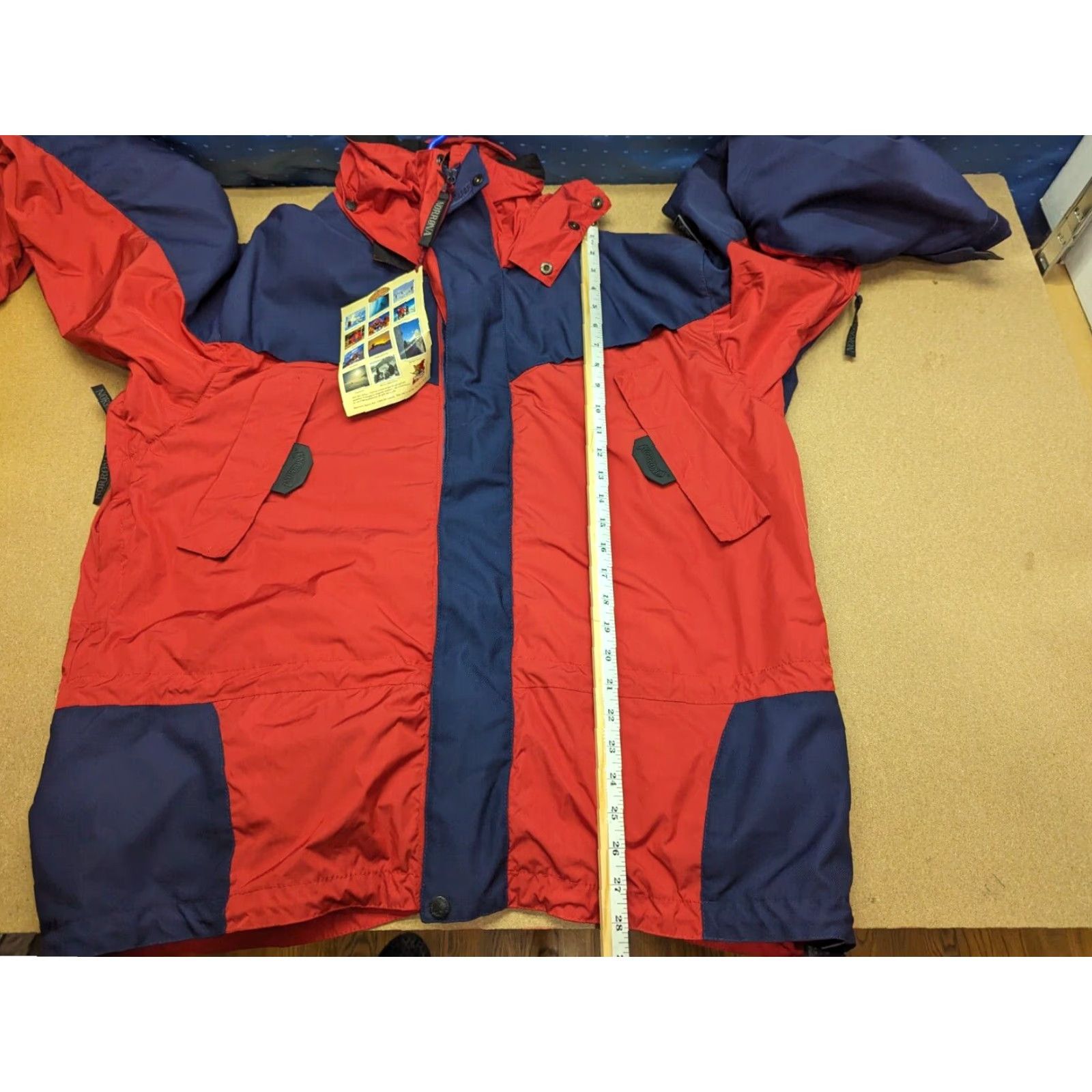 Vintage Norrona Slogen Mens Jacket XL Hooded Outdoor Red Blue Microfiber Long Sleeve Pullover Outdoorwear Casual Activewear Jacket Size US XL / EU 56 / 4 - 6 Thumbnail