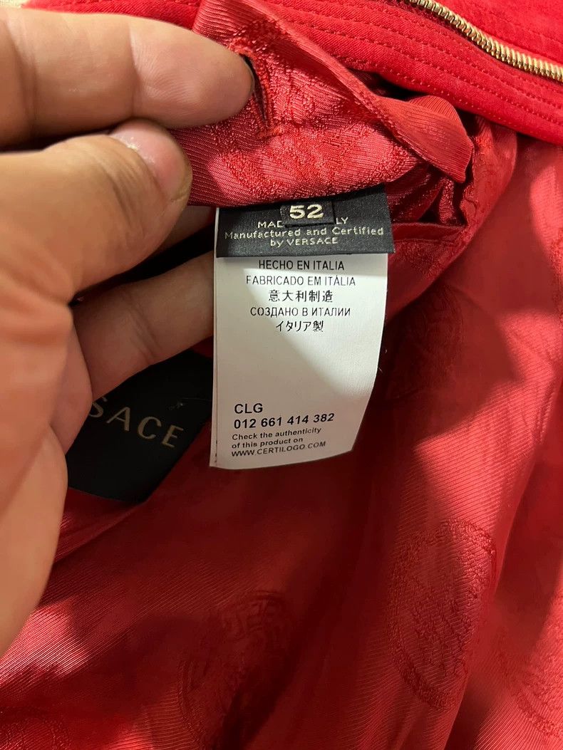 Versace Versace Red satin jacket Size L / US 10 / IT 46 - 8 Thumbnail