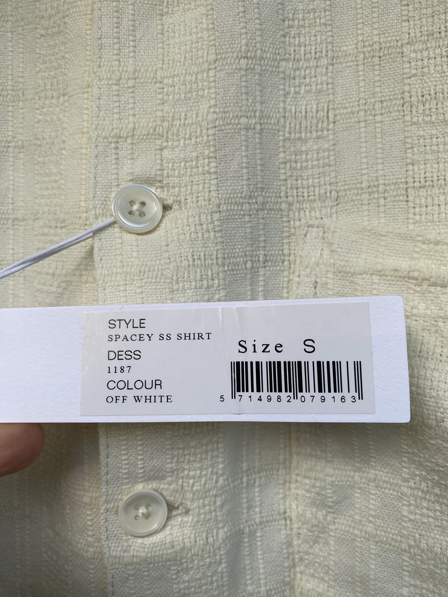 Sunflower NWT - Spacey SS Shirt - Off White Size US S / EU 44-46 / 1 - 7 Thumbnail