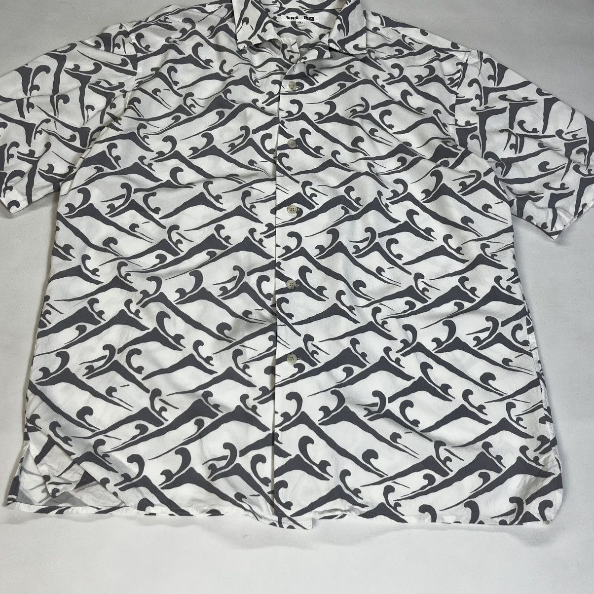 Uniqlo Uniqlo Printed Open Collar Short Sleeve Shirt Size US L / EU 52-54 / 3 - 4 Thumbnail