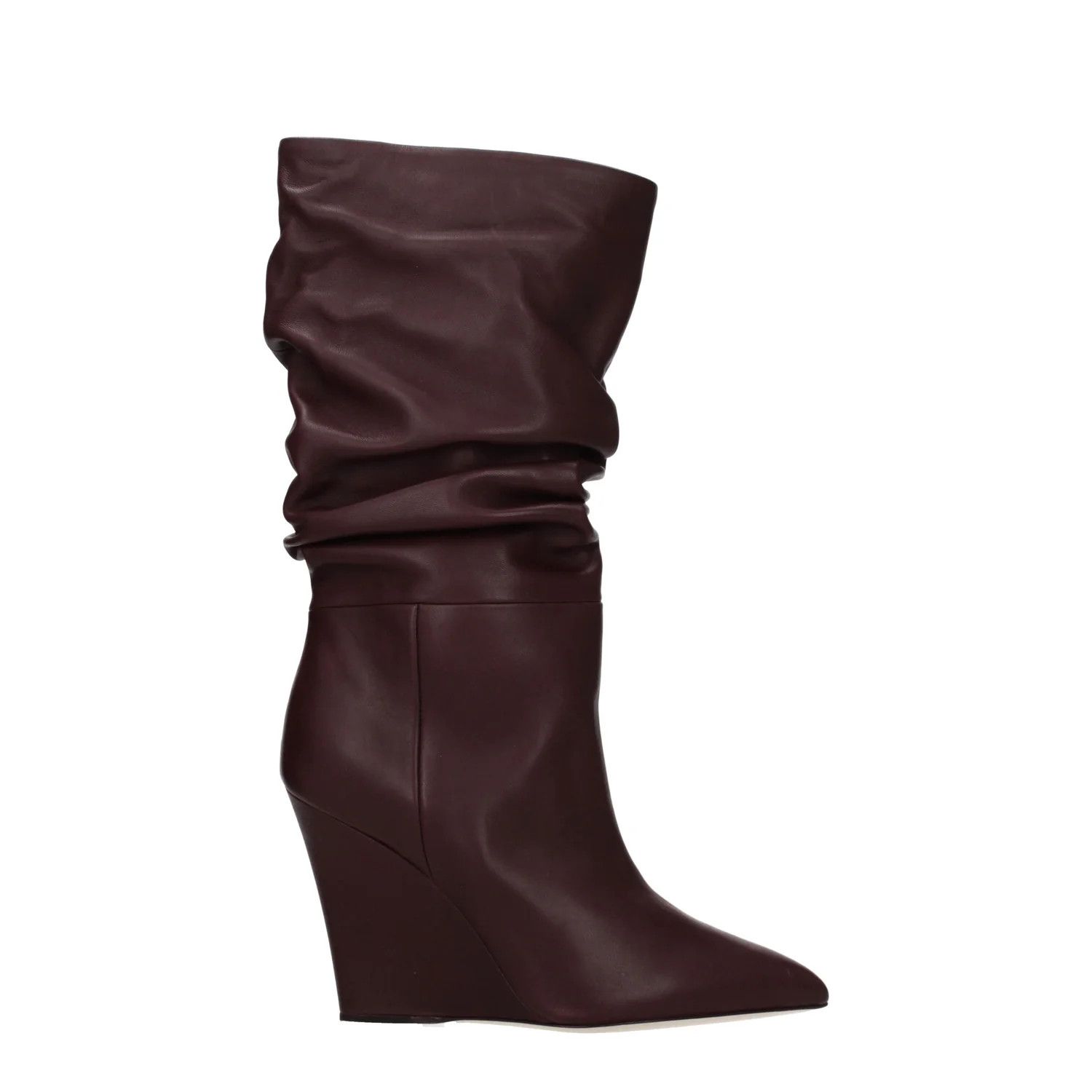 Paris Texas ob1o1e1124 Leather Boots in Red/Marsala Size US 7 / IT 37 - 1 Thumbnail