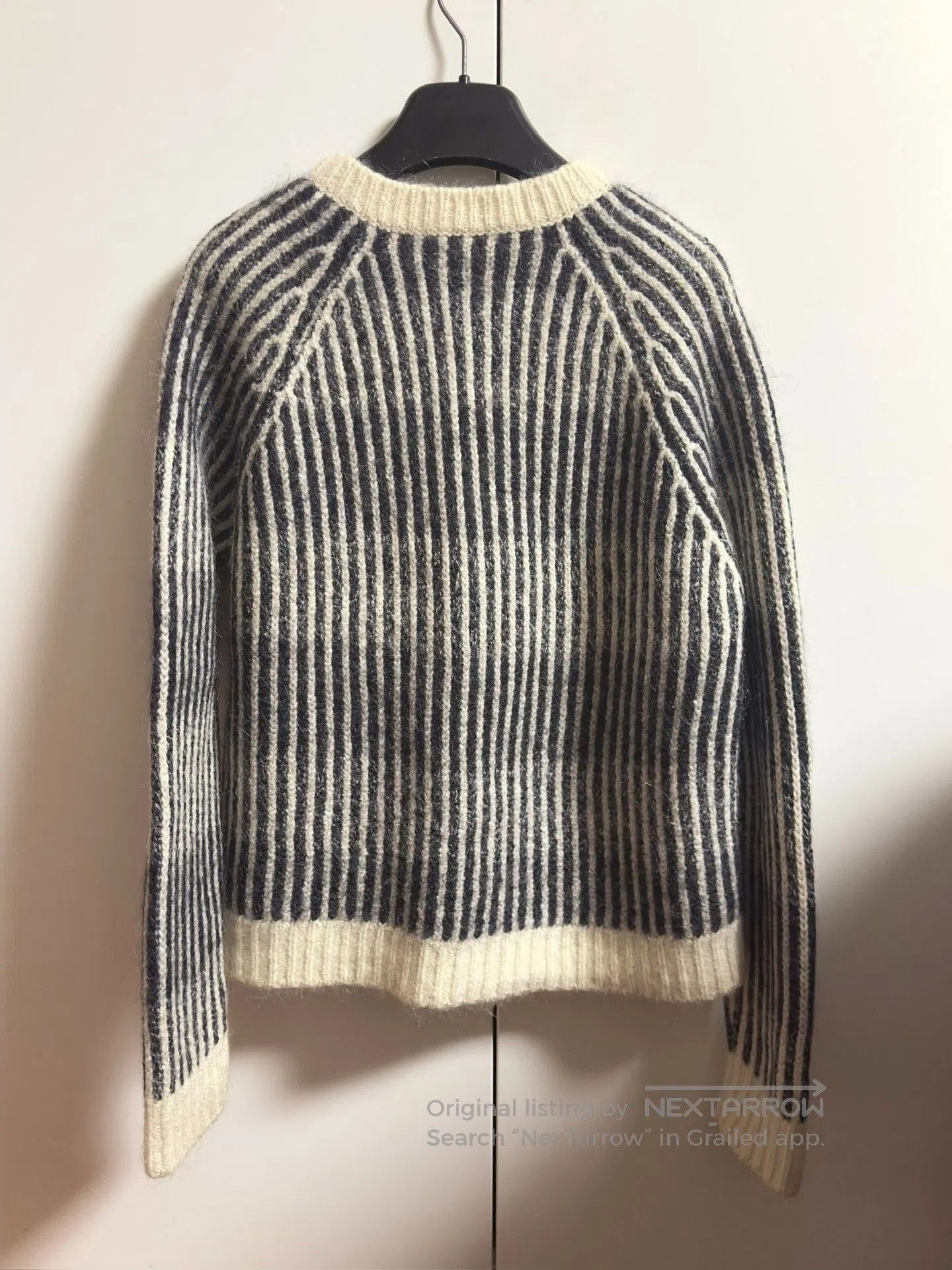 Saint Laurent Paris Saint Laurent Black White Stripe Sweater L. Size US L / EU 52-54 / 3 - 4 Thumbnail