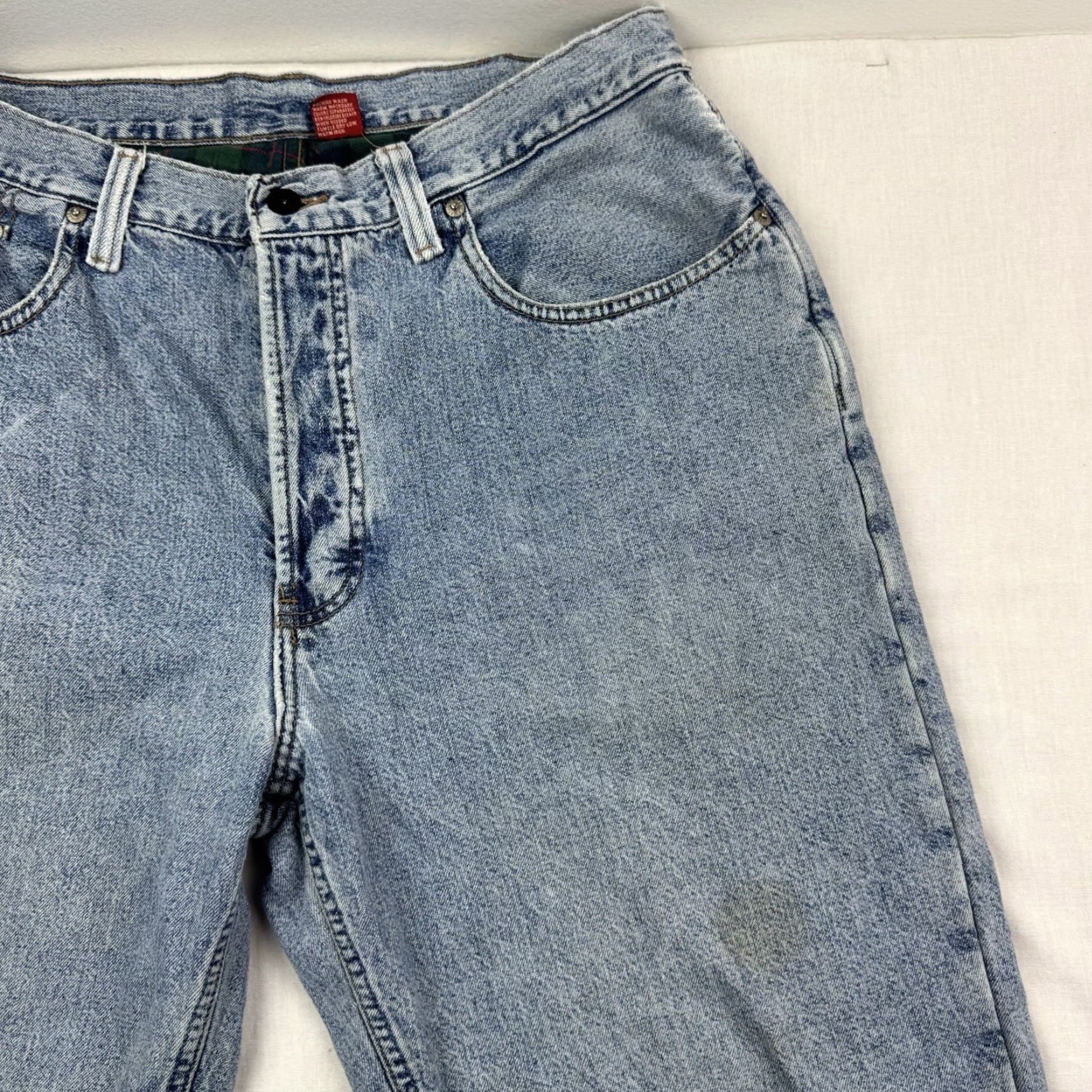 Banana Republic VINTAGE Banana Republic Jeans Men 36x33 Button Fly Lined Flannel Blue 90s USA Outdoor Straight Size US 36 / EU 52 - 2 Thumbnail