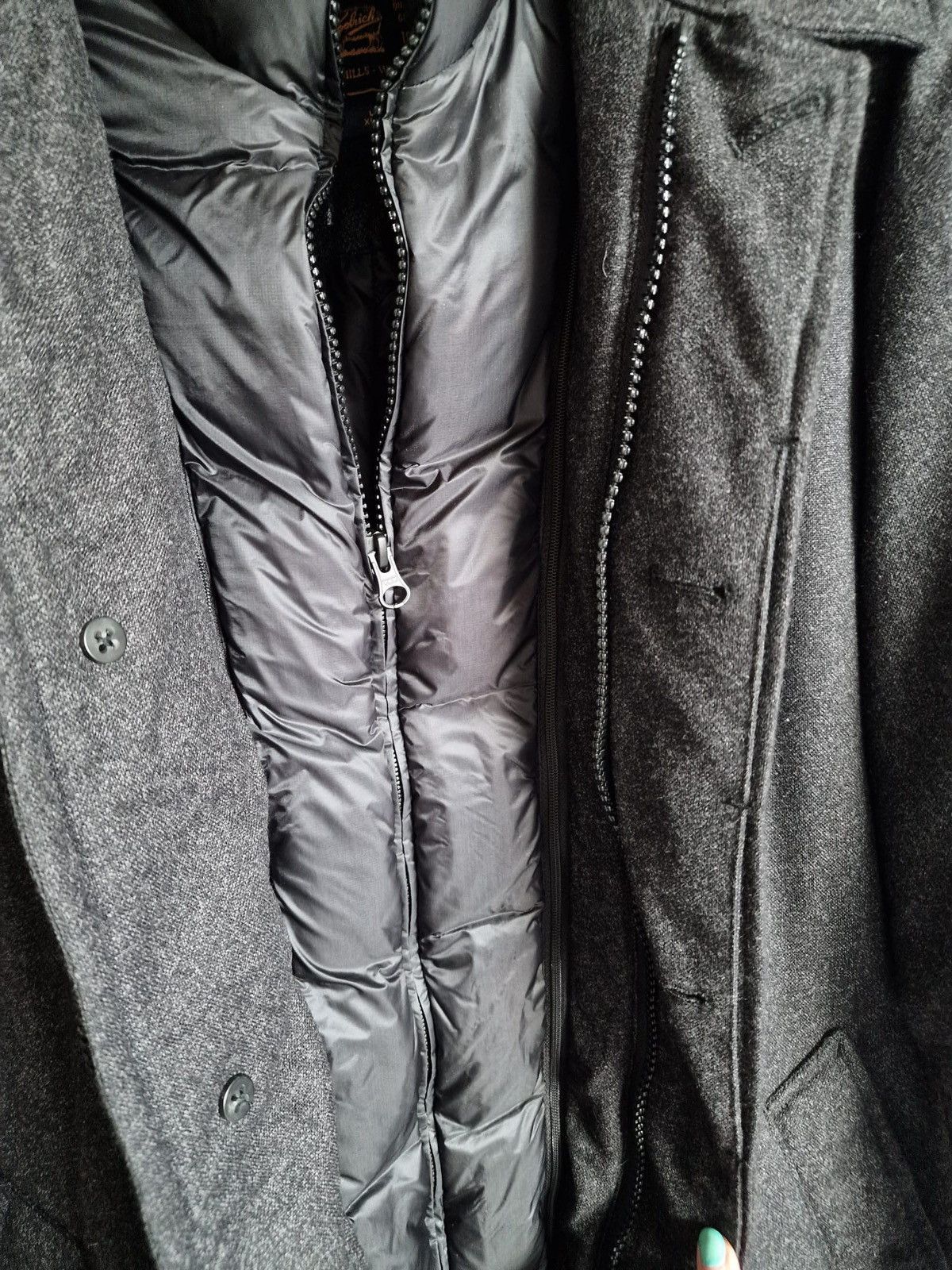 Woolrich Woolen Mills Woolrich John Rich & Bros. Men’s Wool Blend Overcoat Size US XL / EU 56 / 4 - 3 Thumbnail