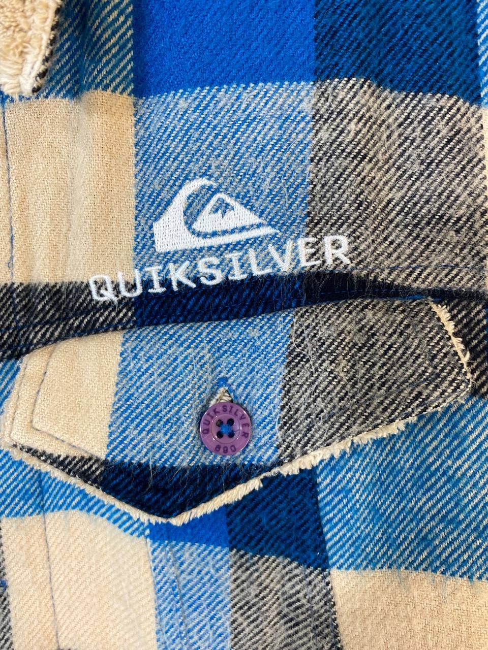 Quicksilver quicksilver shadow plaid flannel shirt fleece lining Size US M / EU 48-50 / 2 - 4 Thumbnail
