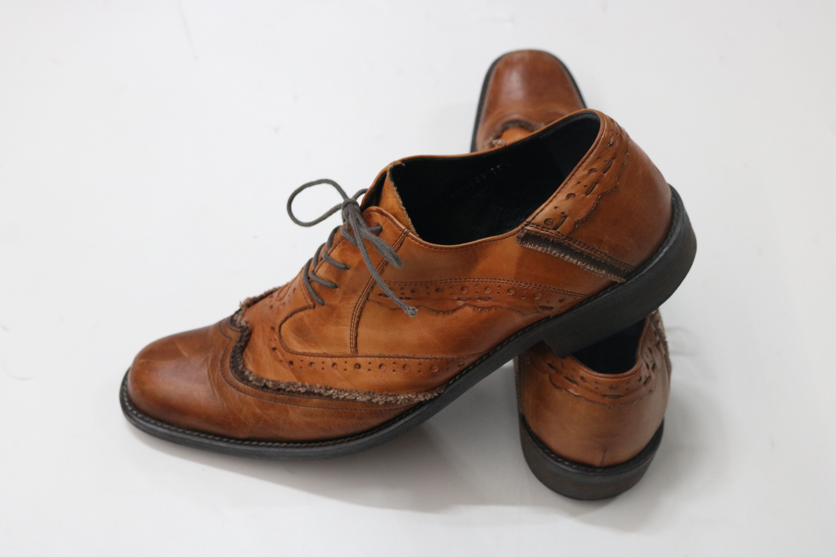 Japanese Brand WHOOP DE DOO Leather Wingtip Shoes Size US 8.5 / EU 41-42 - 5 Thumbnail