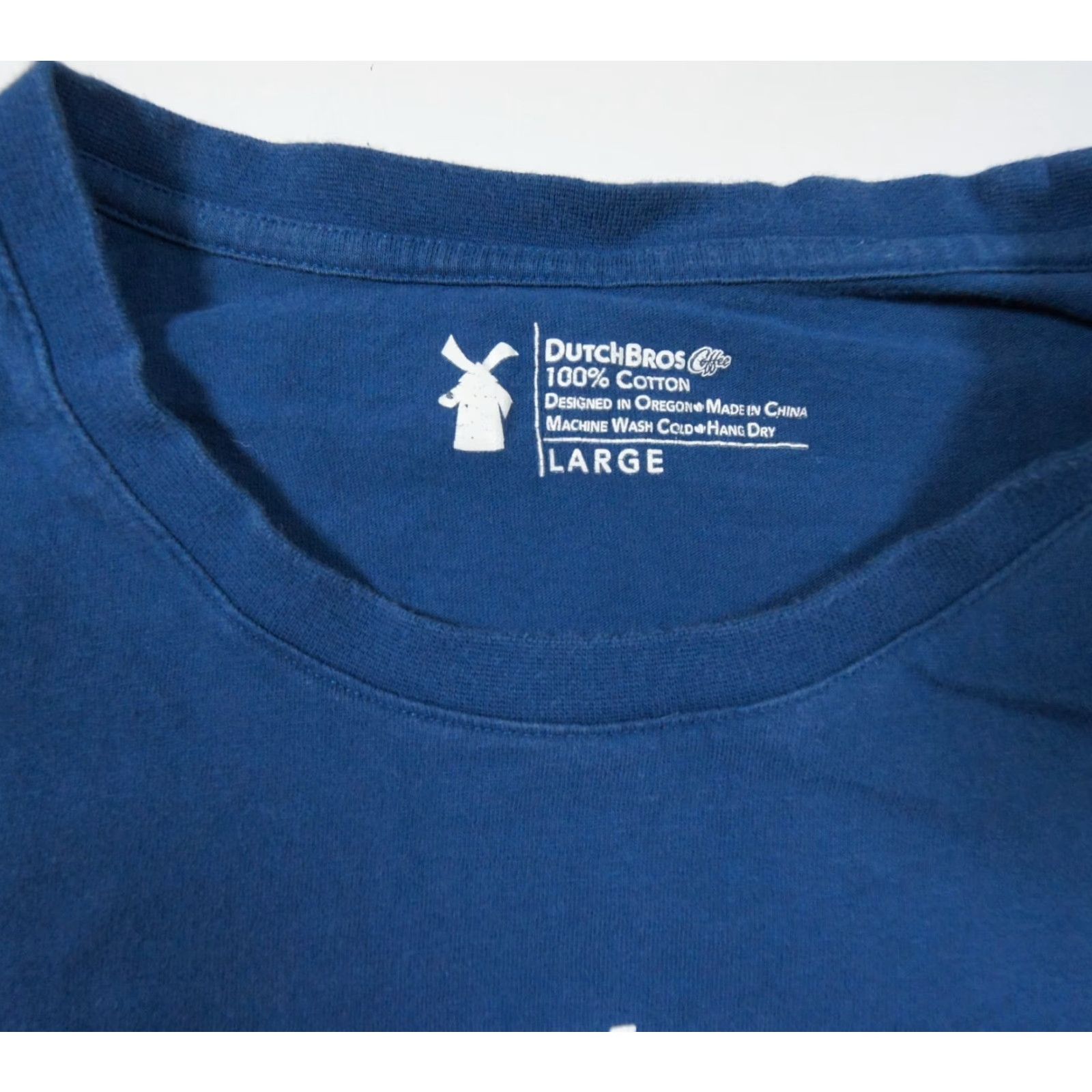 Vintage VINTAGE Dutch Bros Coffee T-Shirt Mens Large Short Sleeve Blue Graphic Tee All Seasons Size US L / EU 52-54 / 3 - 5 Thumbnail