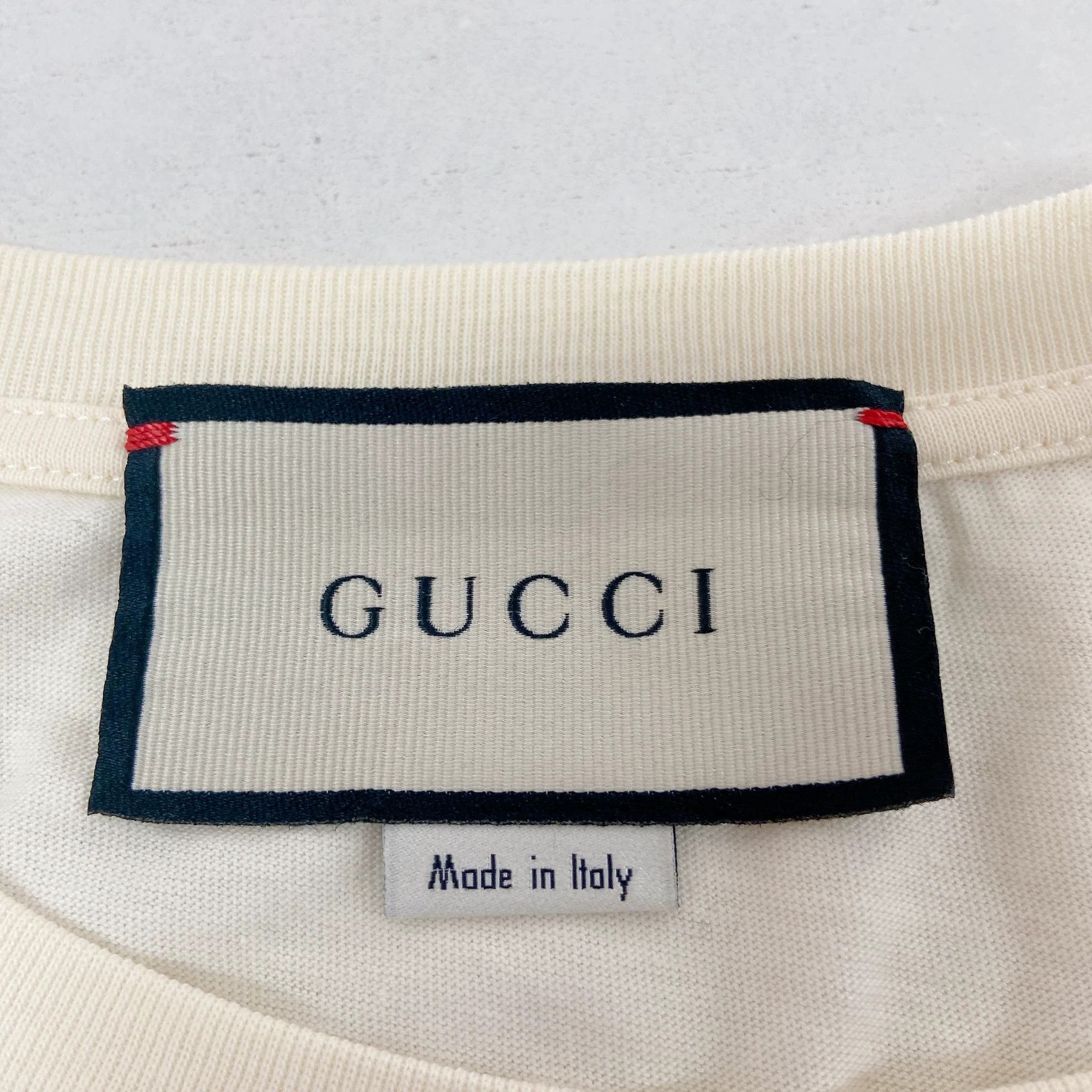 Gucci Gucci Gold Logo T - Shirt S Size US S / EU 44-46 / 1 - 7 Thumbnail